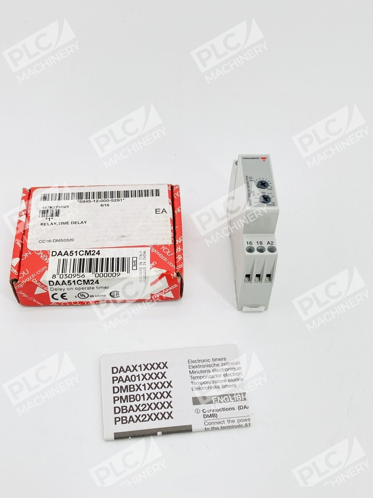 Carlo Gavazzi DAA51CM24 Time Delay Relay On-Delay 24-240VAC - Image 2