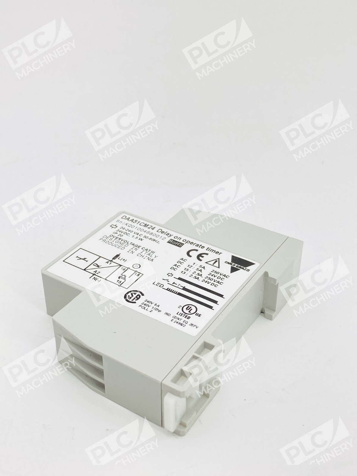 Carlo Gavazzi DAA51CM24 Time Delay Relay On-Delay 24-240VAC - Image 7
