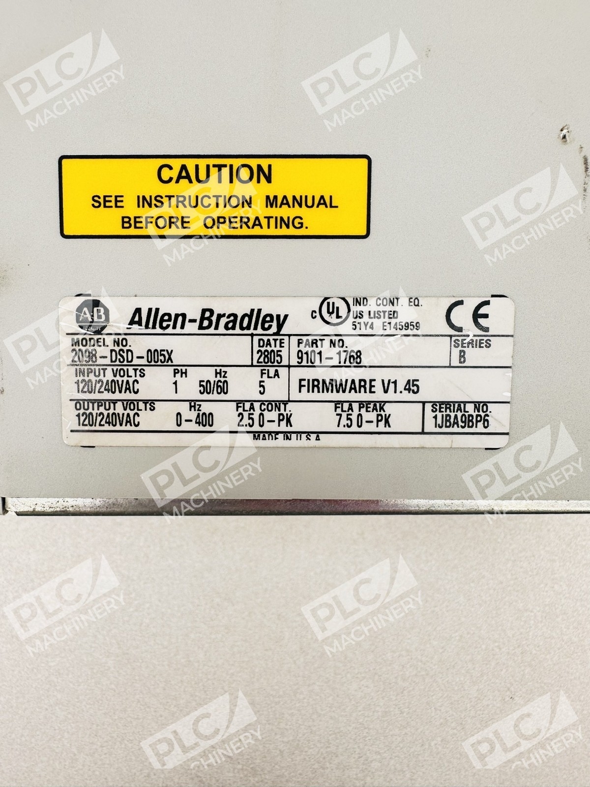 Allen Bradley 2098-DSD-005X Series B Ultra3000i Servo Drive - Image 11