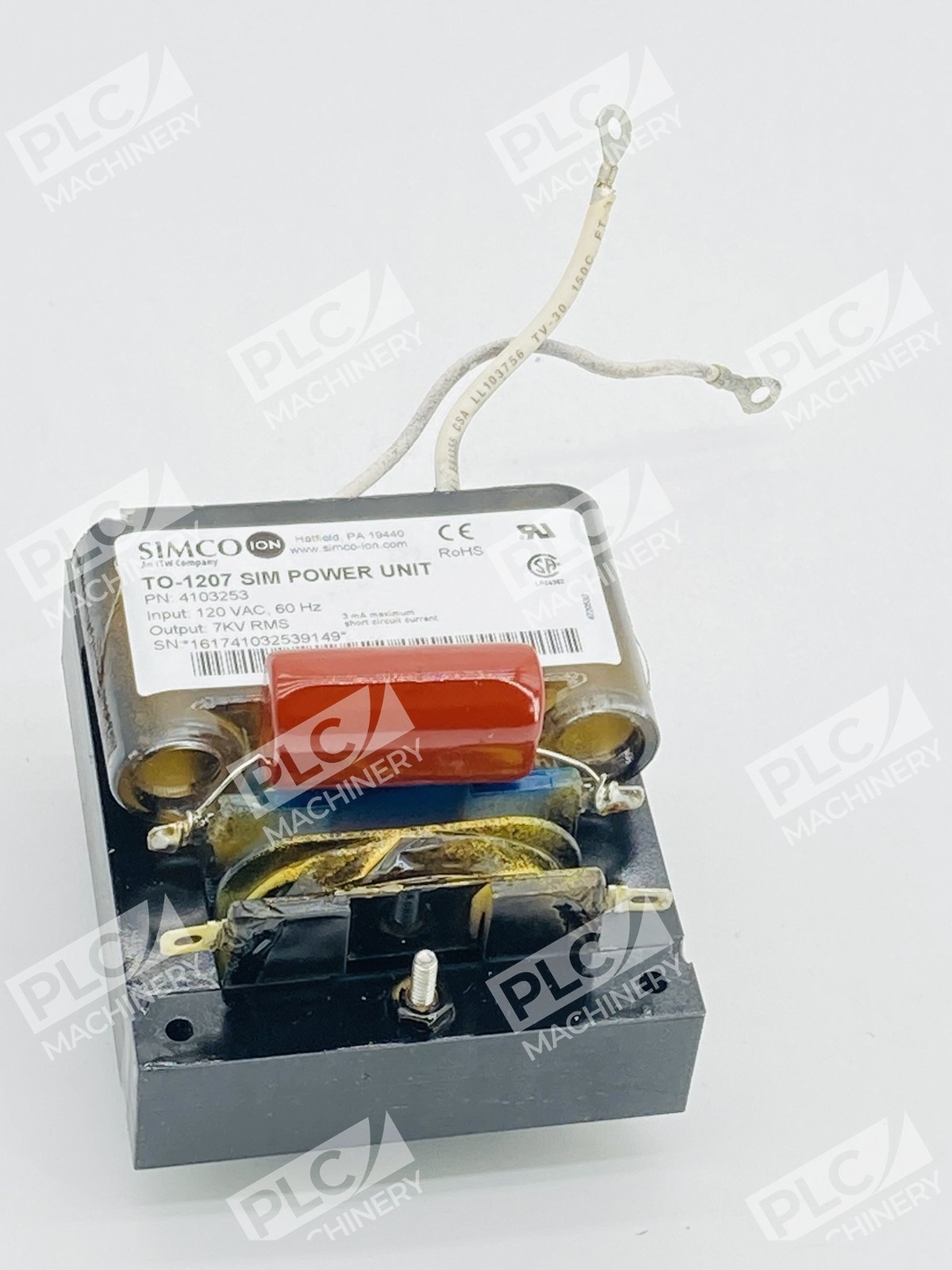 Simco-Ion TQ-1207 SIM High Voltage Power Unit 4103253