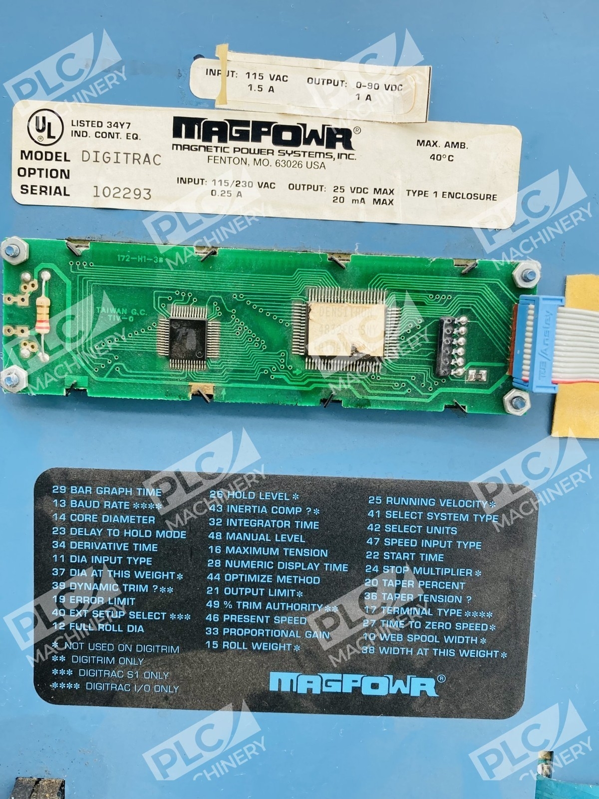 Magpowr Digitrac 115/230VAC Digital Tension Readout and Control - Image 10