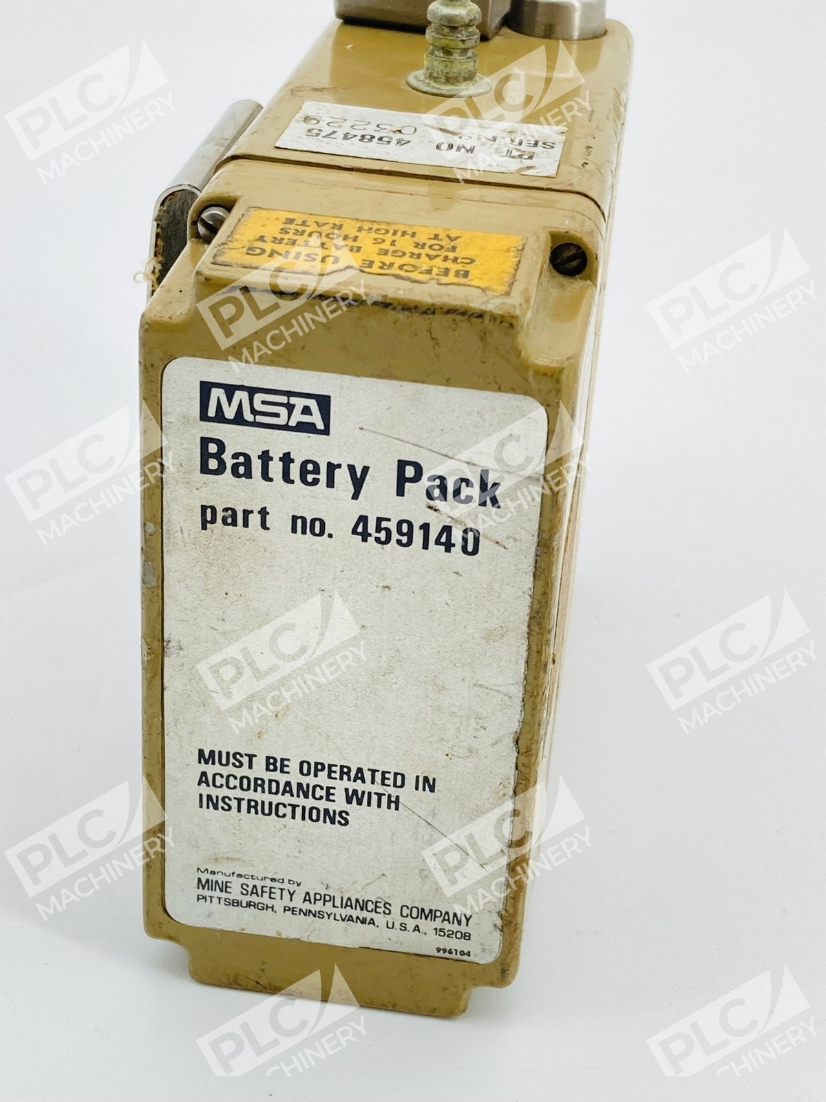 MSA 459140 Battery Pack Rechargeable Battery Pack Pump - Image 7