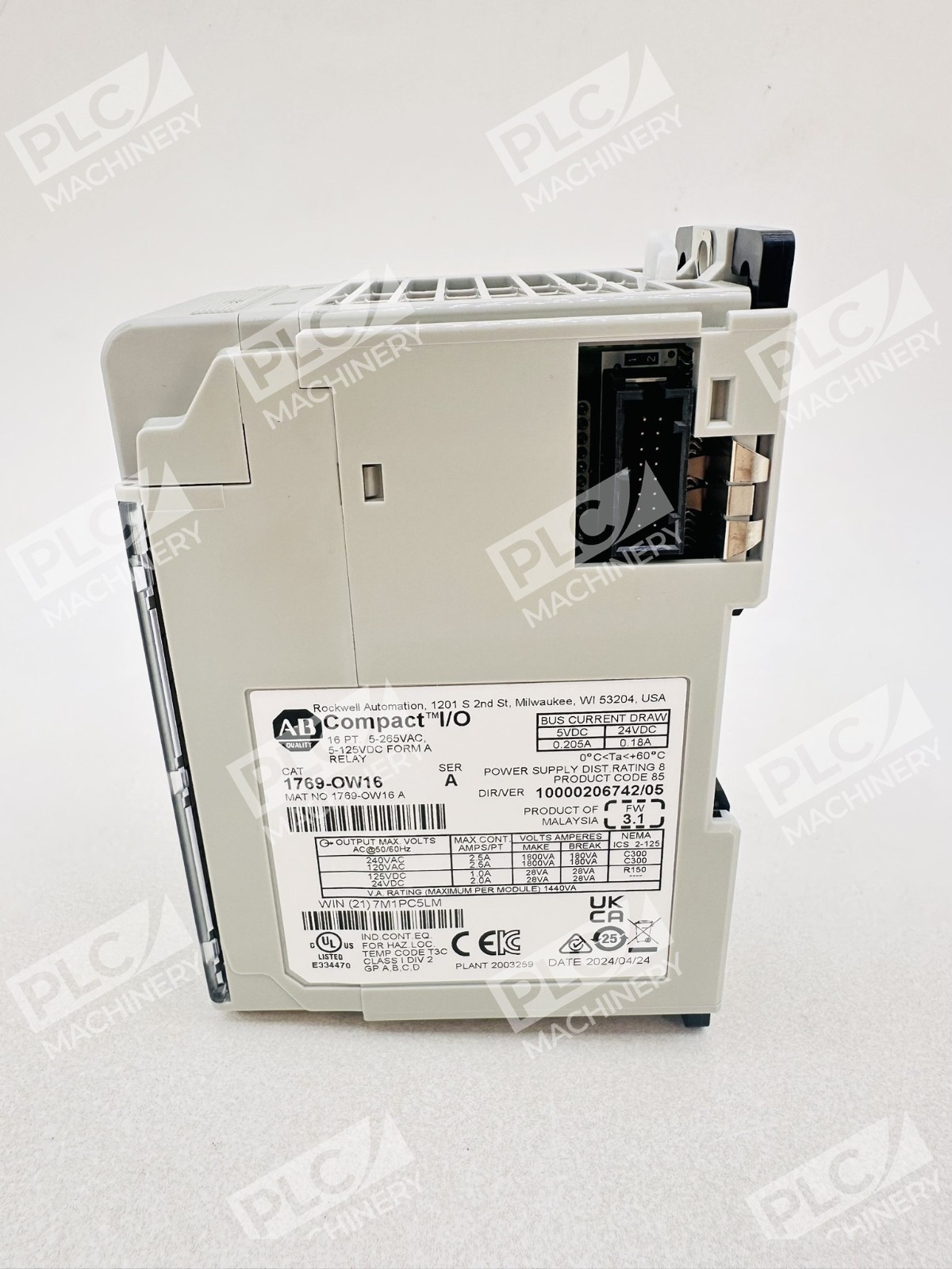 Allen Bradley 1769-OW19 Series A Relay Output Serial Numbers Don't Match - Image 3