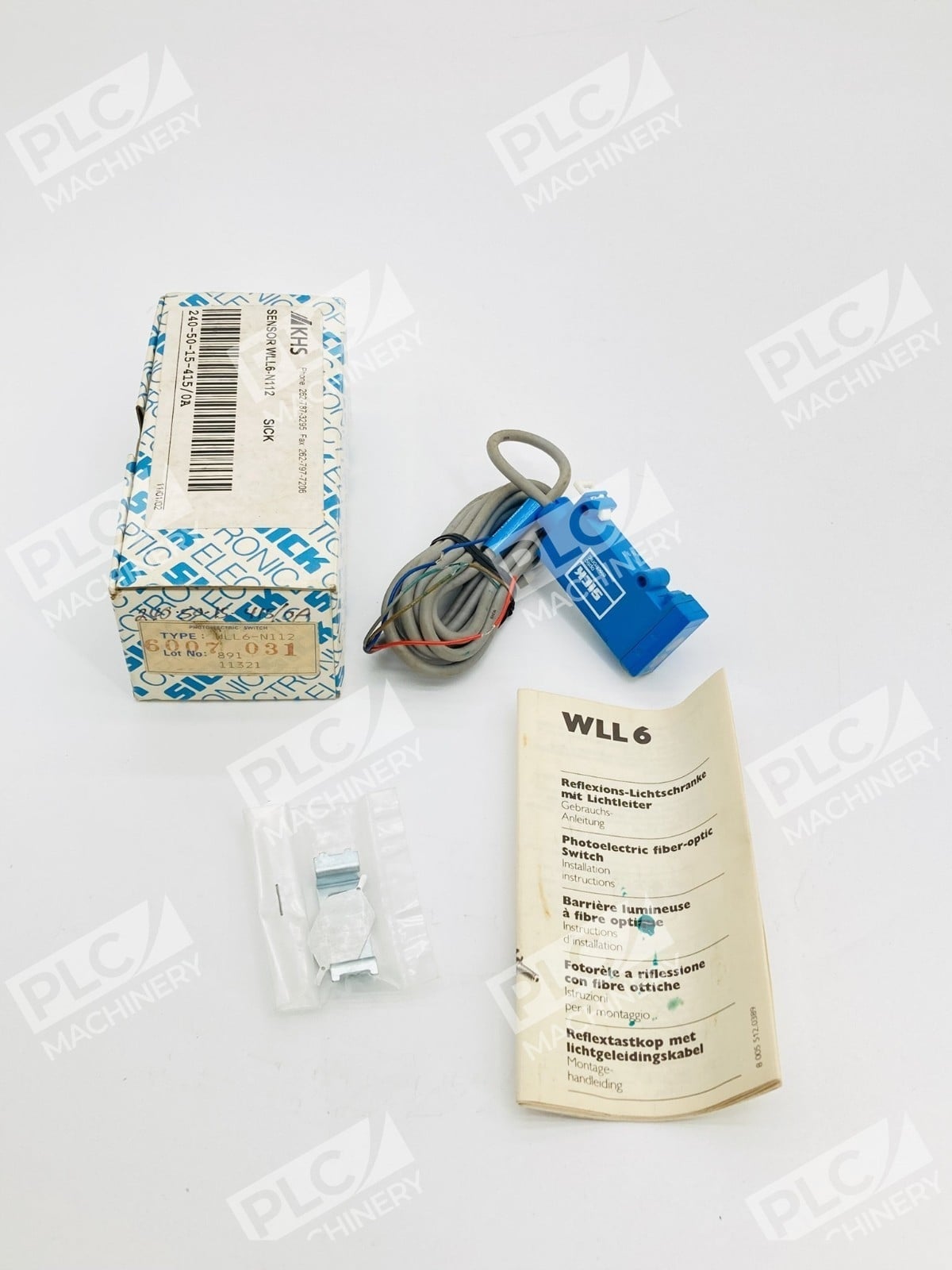 Sick WLL6-N112 Fiber Optic Photoelectric Sensor Amplifier 10-30VDC - Image 2