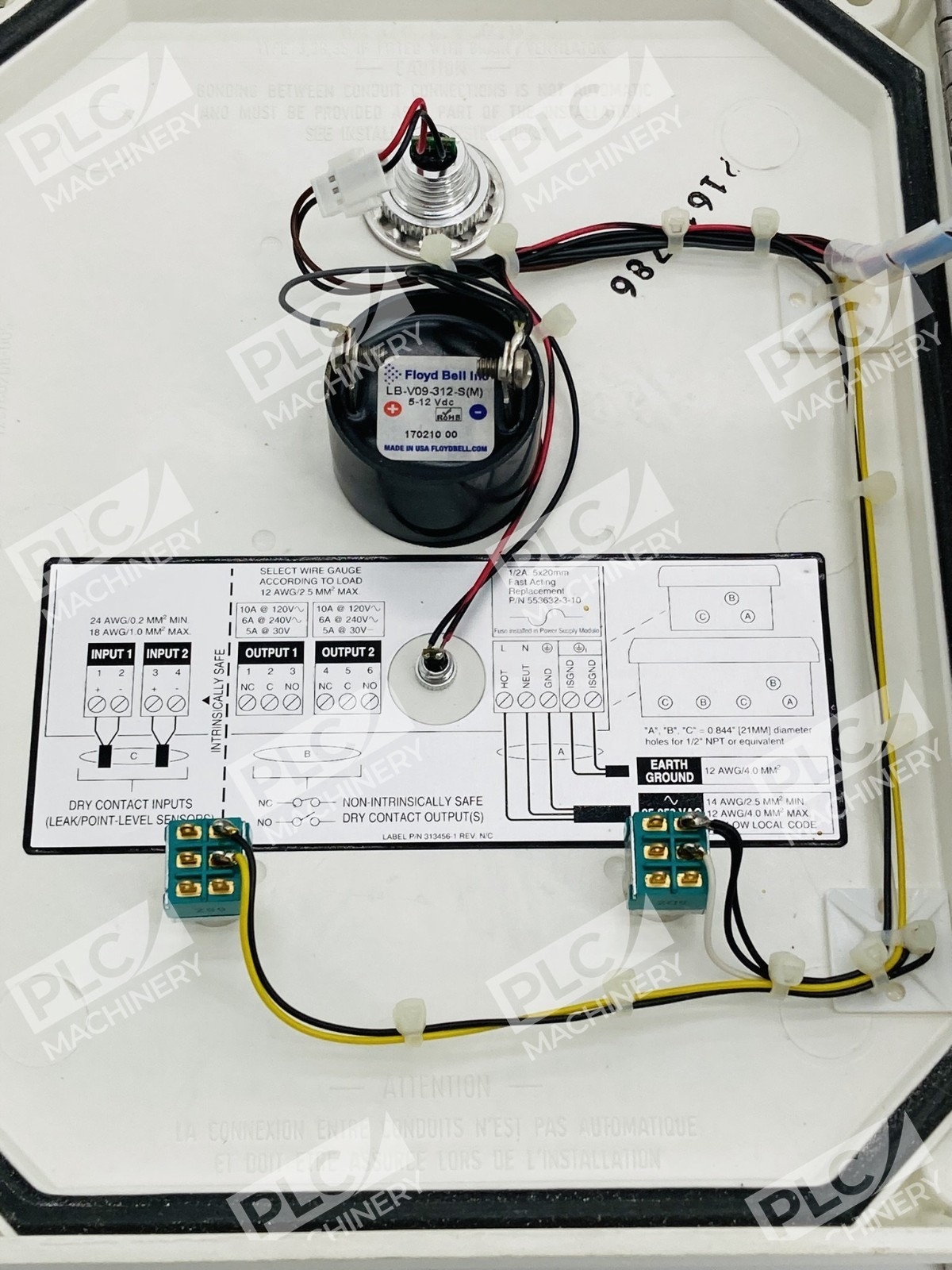 Pneumercator LC1000A Liquid Level Alarm Console Tank Monitor - Image 10