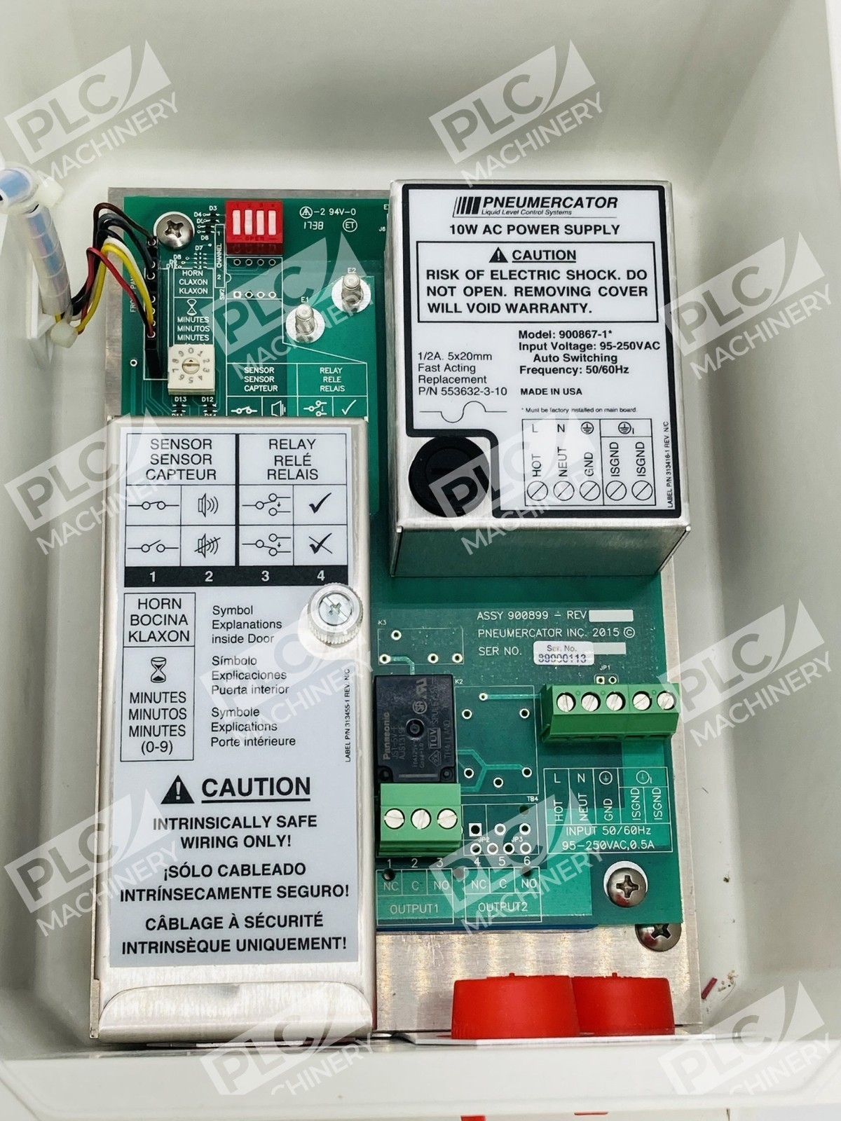 Pneumercator LC1000A Liquid Level Alarm Console Tank Monitor - Image 13