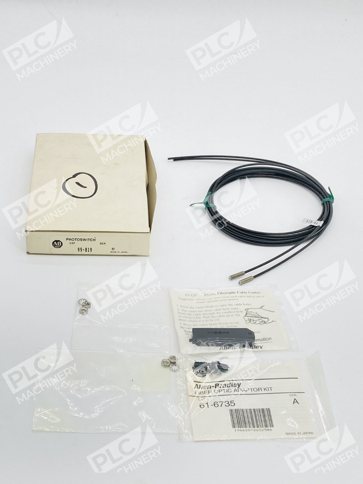 Allen Bradley 99-819 Photoswitch & 61-6735 Adapter Kit & 57-127 Cable Cutter - Image 2