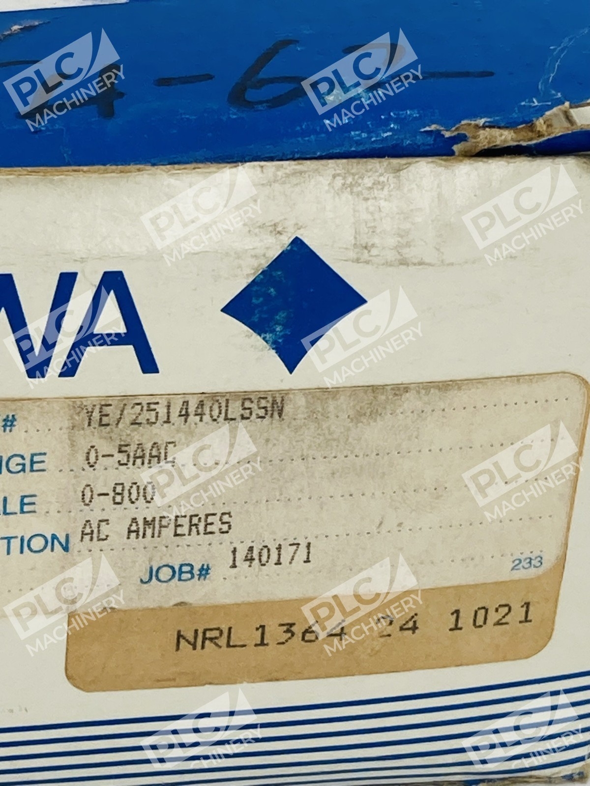 Yokogawa YE/251440LSSN Analog AC Ammeter 0-800 Scale Panel Meter