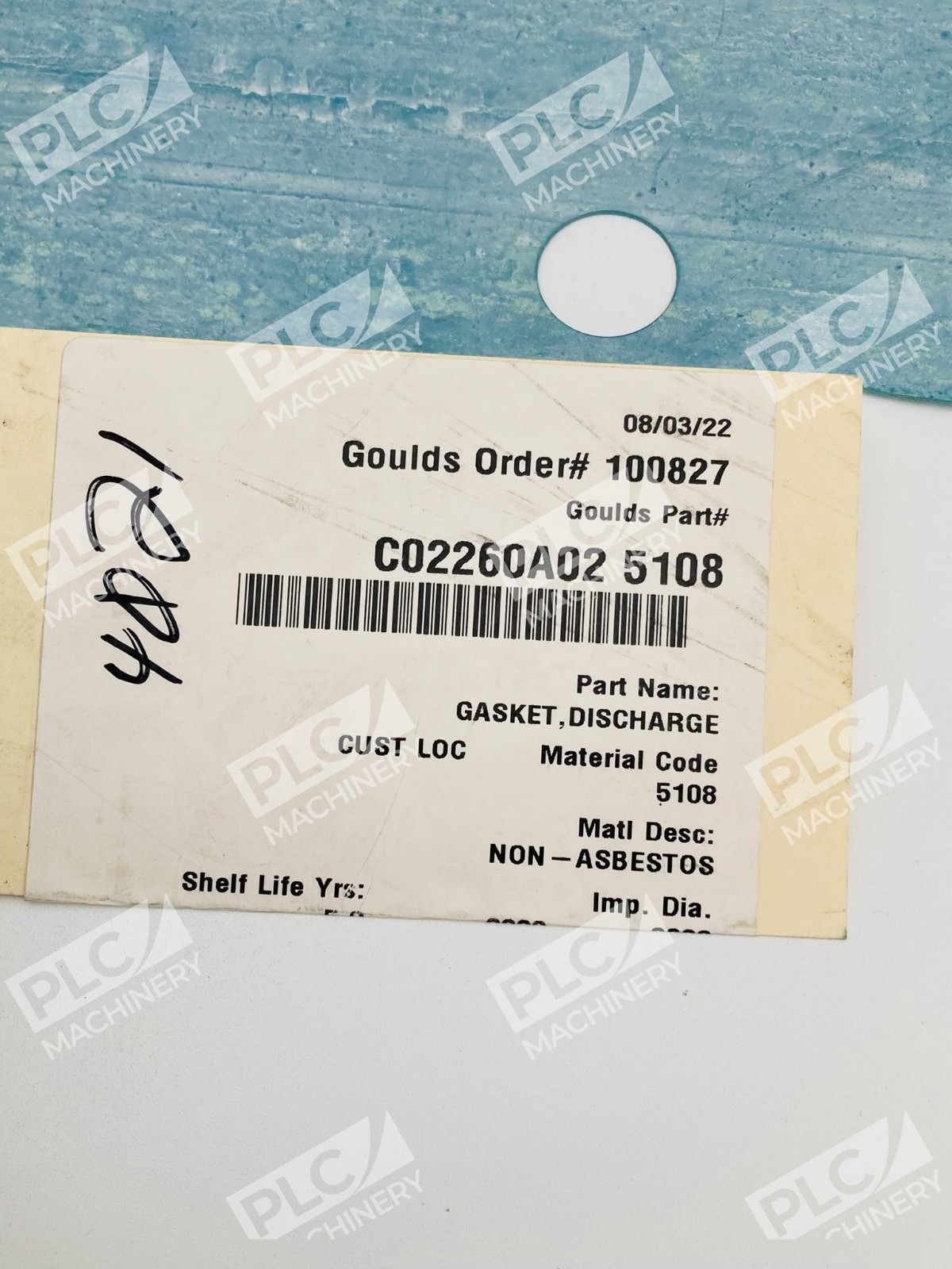 Goulds C02260A025108 Discharge Gasket Pump Seal Non-Asbestos Lots of 2 - Image 6