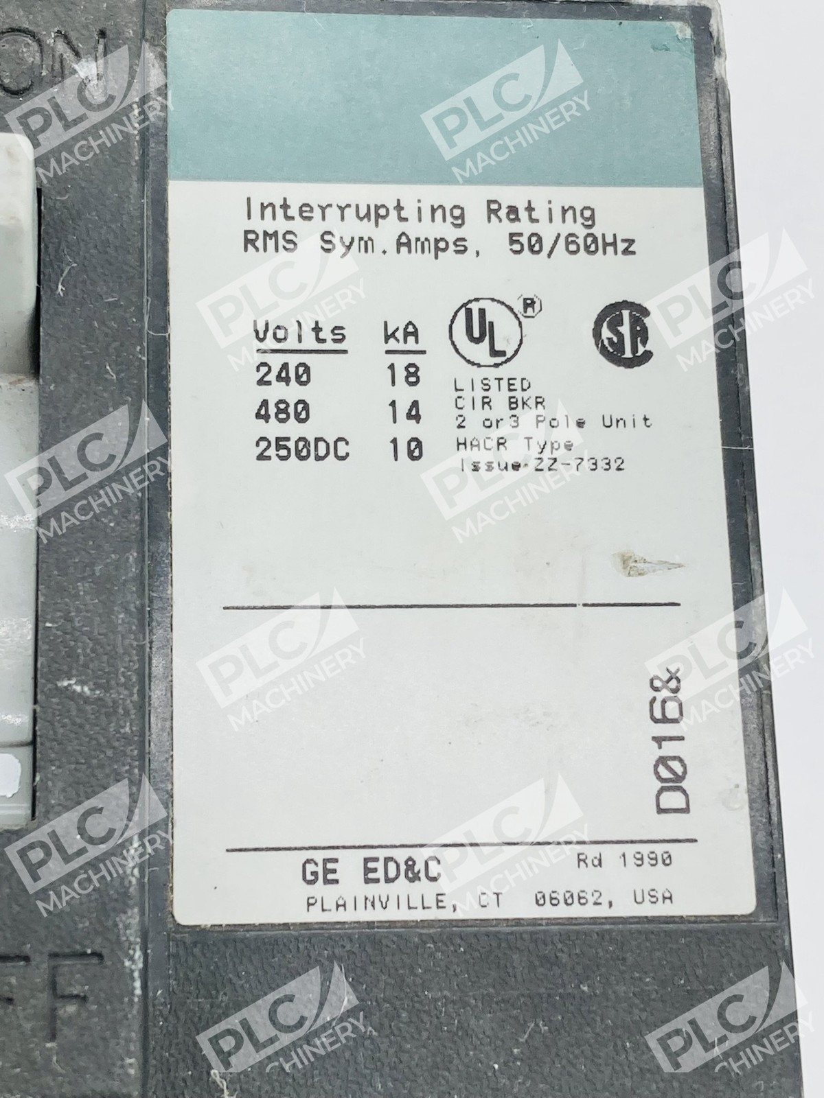 GE TED134040WL Molded Case Circuit Breaker 40A 3-Pole 480V - Image 11