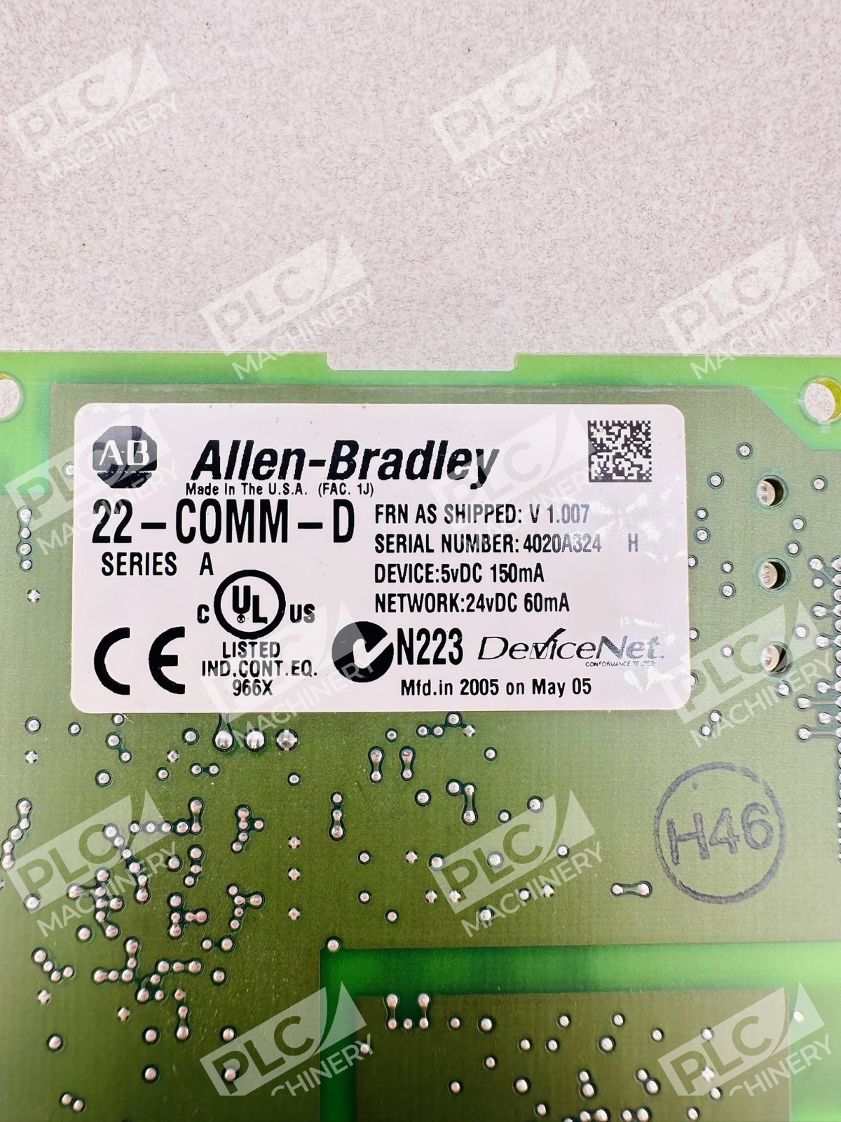Allen Bradley 22-COMM-D Series A DeviceNet Communication Adapter - Image 3