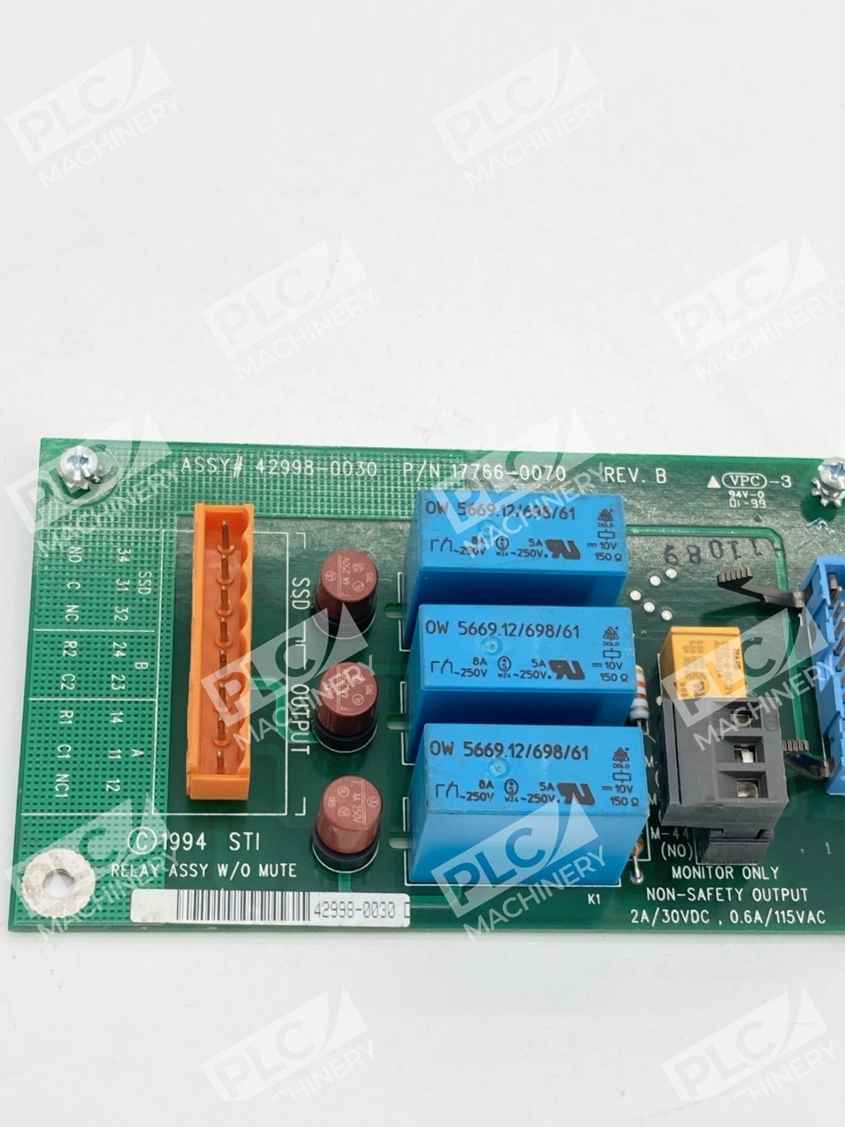 STI 17766-0070 Safety Relay Output Board Rev B - Image 3