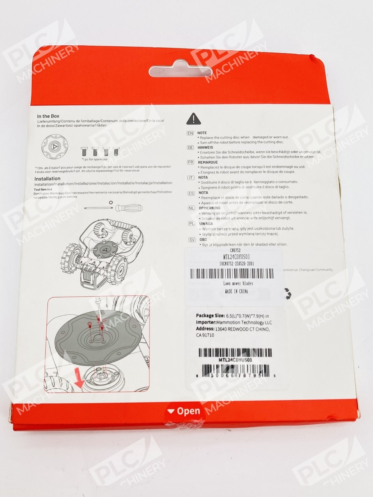 Mammotion MTL24CDYUS01 Yuka Mini Cutting Disc Replacement Blade Holder - Image 3