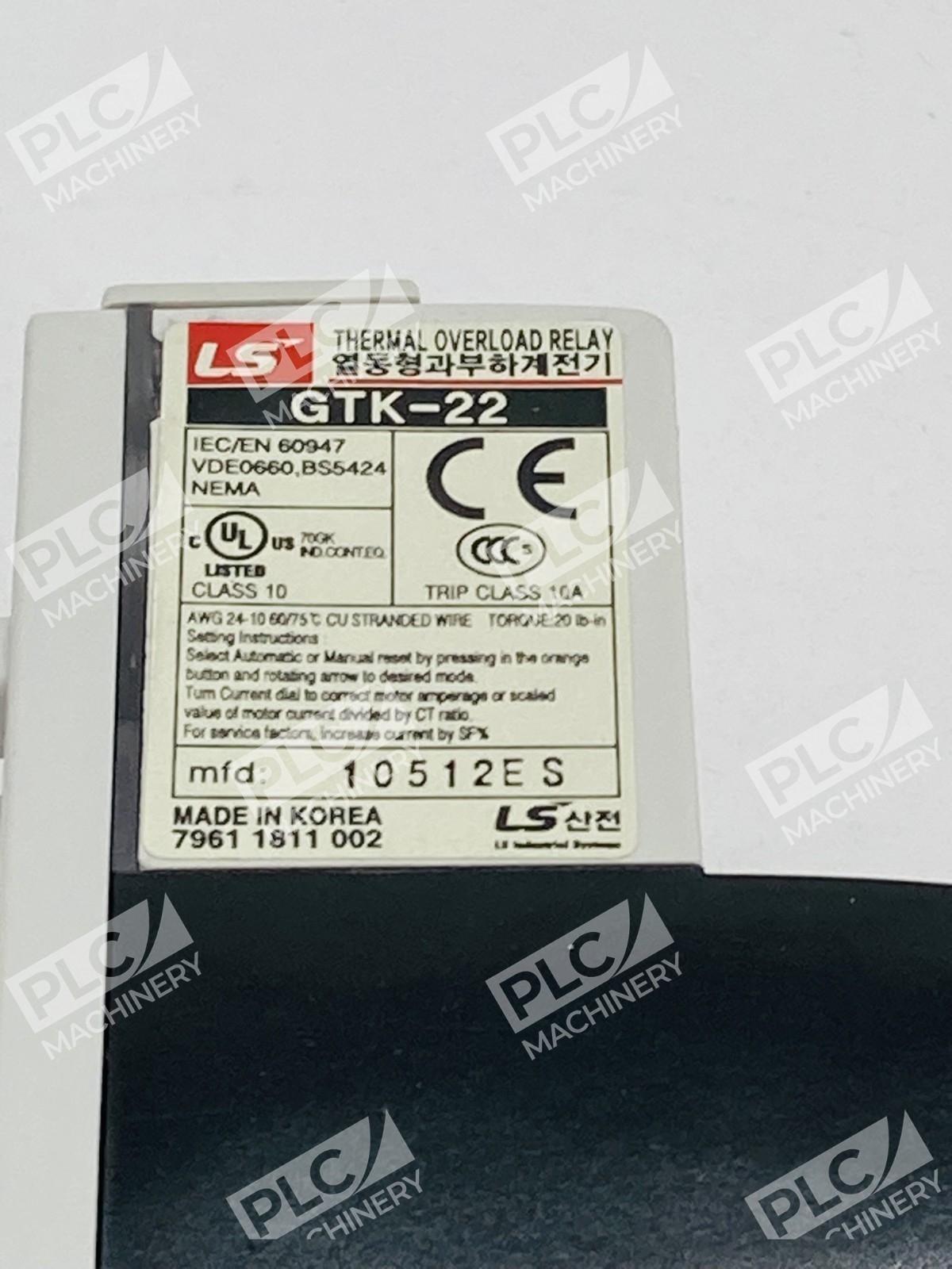 LS Electric GTK-22 Thermal Overload Relay Lots of 2 - Image 9