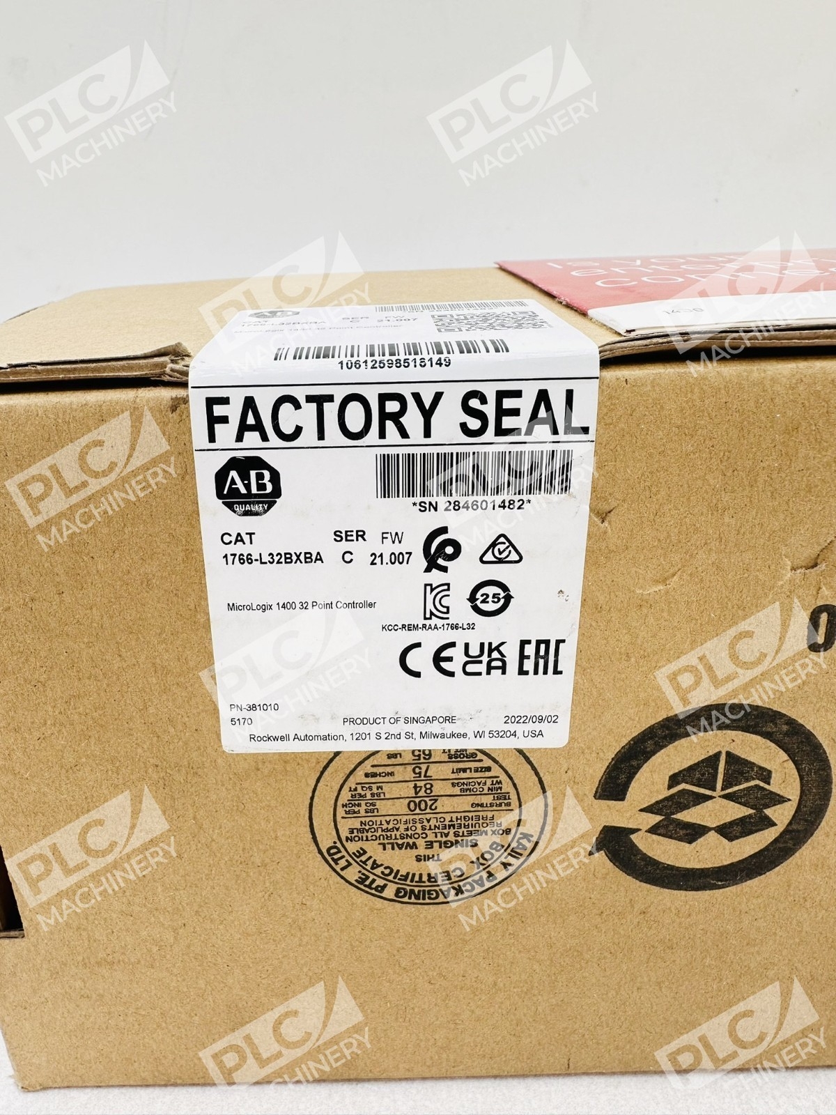 Allen Bradley 1766-L32BXBA Series C MicroLogix 1400 32 Point Controller Sealed - Image 6