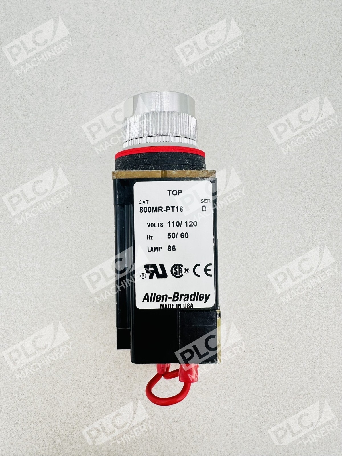 Allen Bradley 800MR-PT16 Push To Test Pilot Light 120V Ser D - Image 6