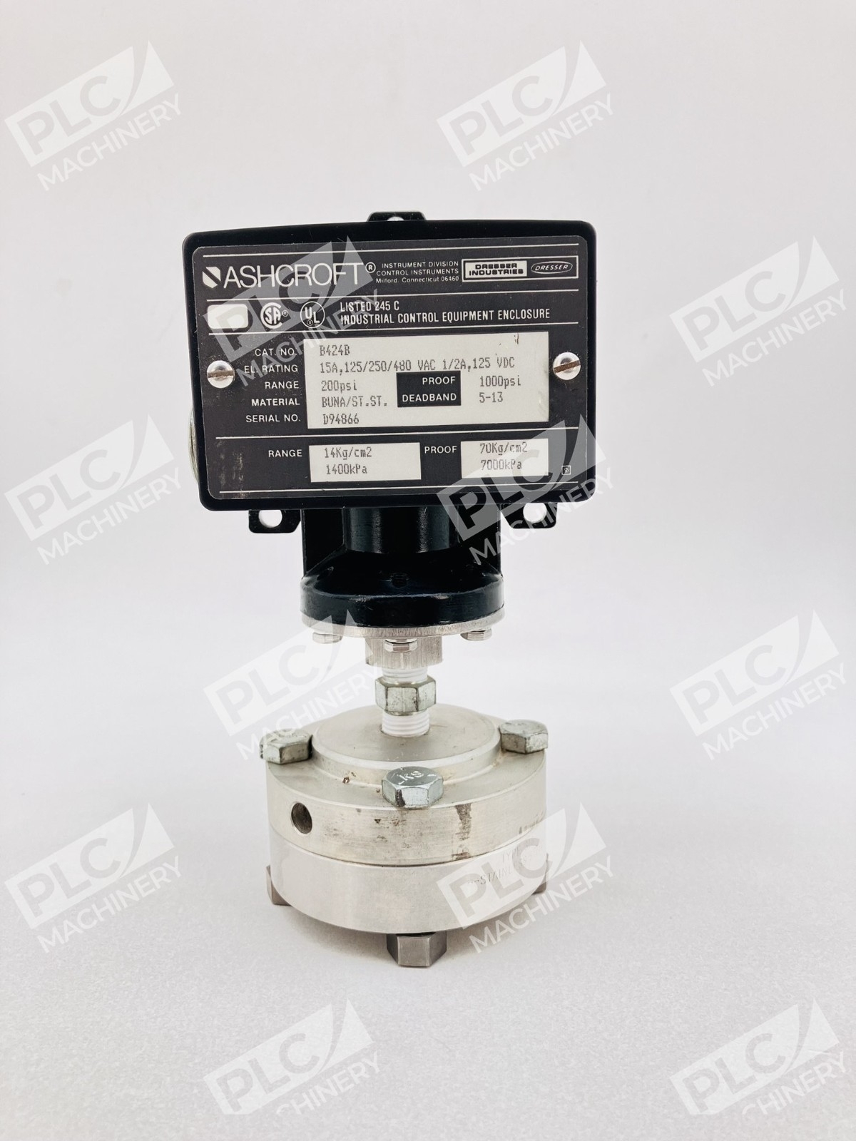 Ashcroft B424B B-Series Pressure Switch Nema 4X 200 PSI - Image 4