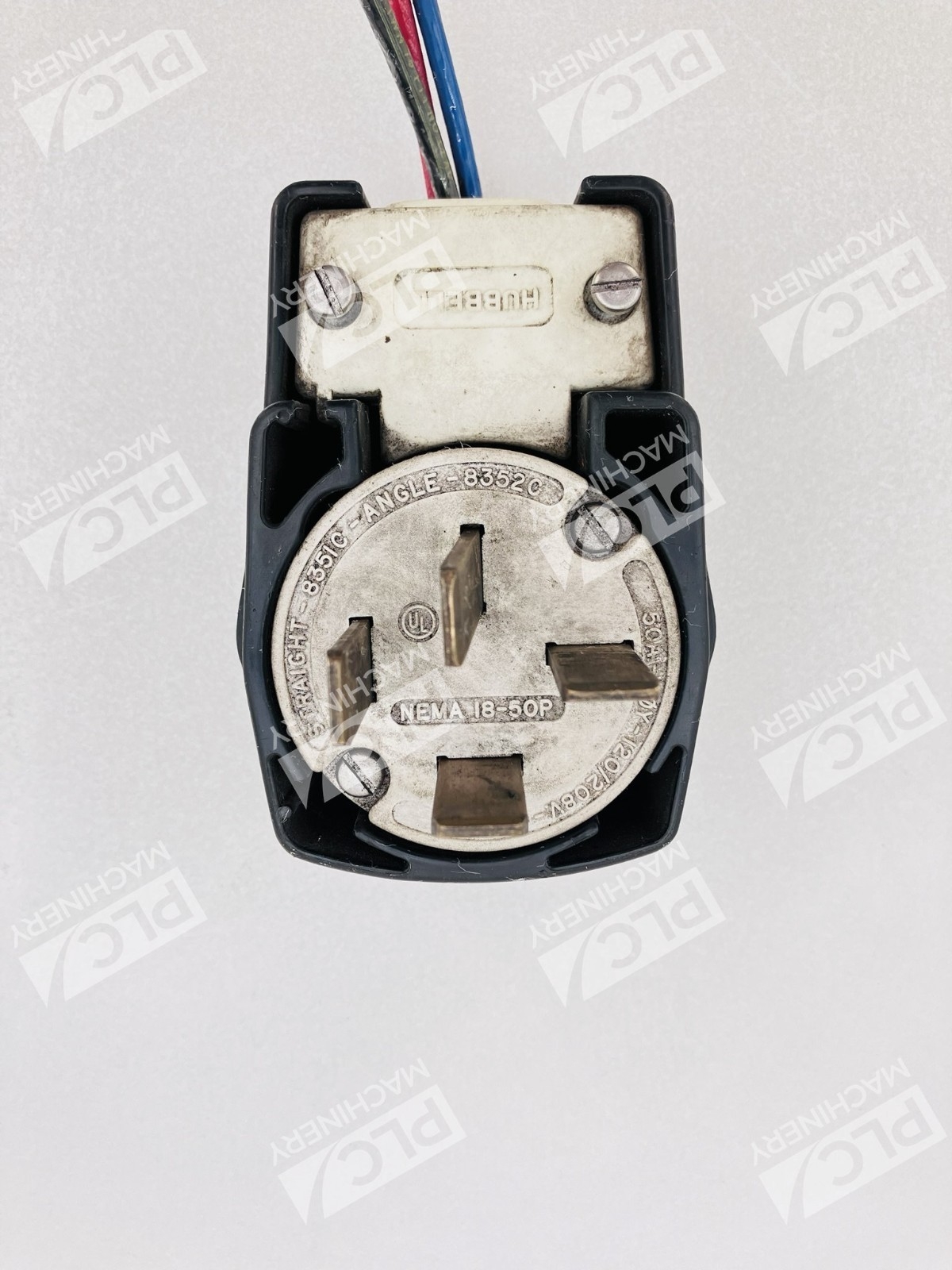 Hubbell HBL8352C 4-Prong Angled Plug Nema 18-50P 50A 120/208V - Image 3