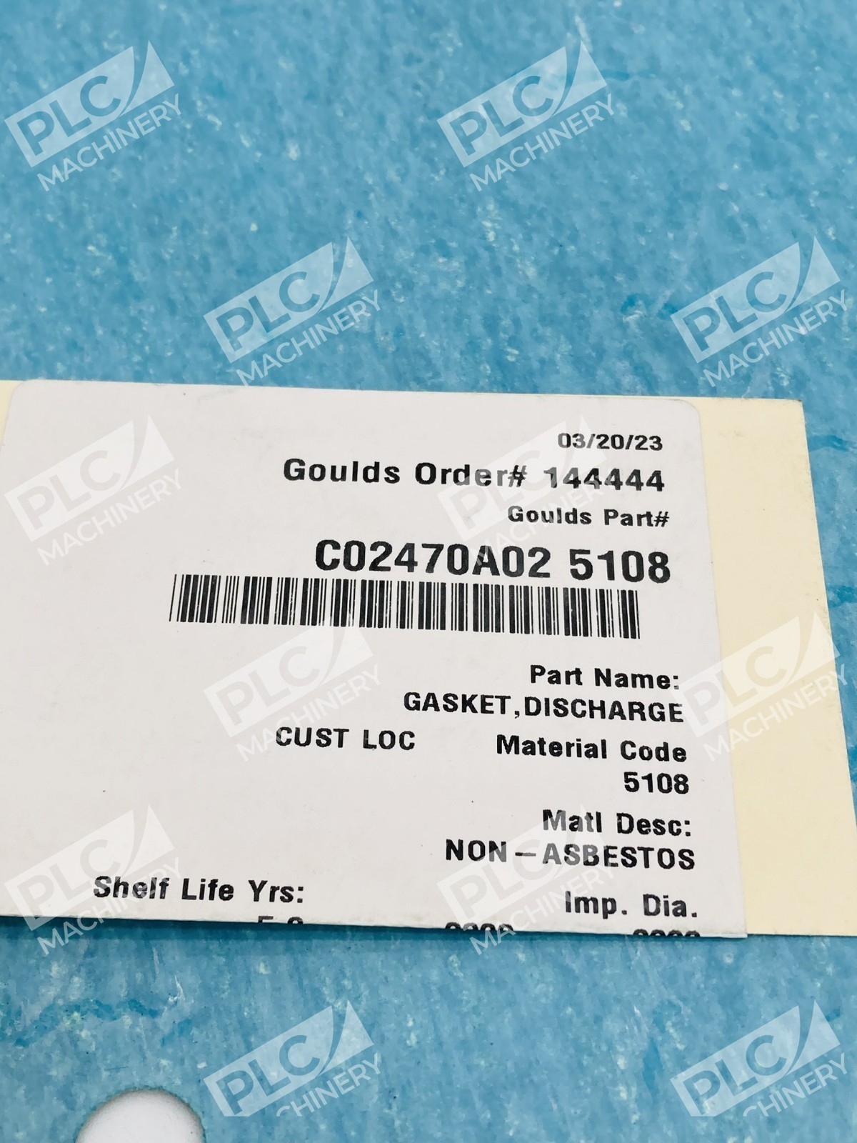 Goulds Pumps 3410L Casing Gasket Parting C02470A02-5108 Lots of 3 - Image 5