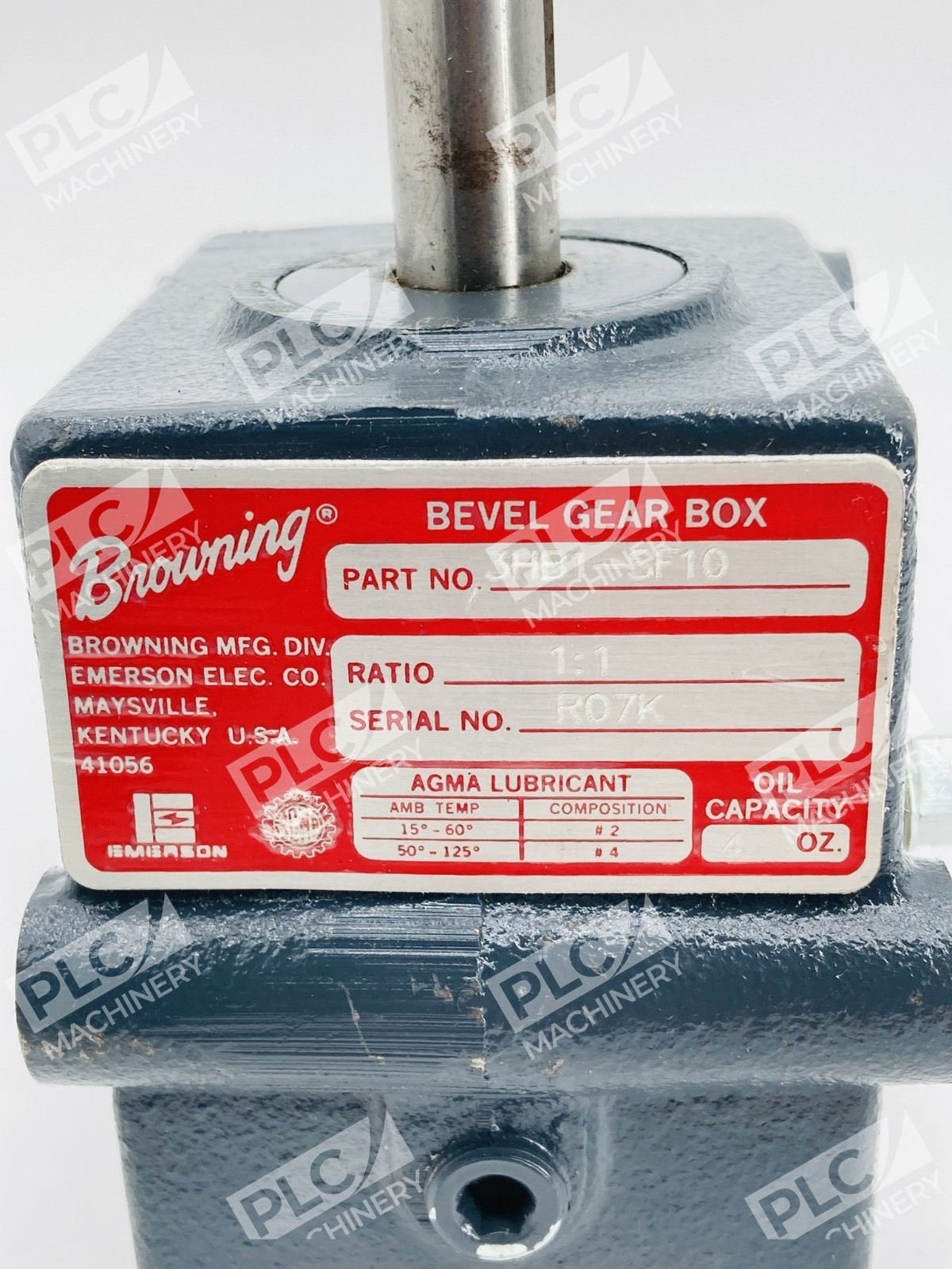 Browning 3HB1-SF10 Bevel Gear Box 1:1 Right Angle Drive - Image 6
