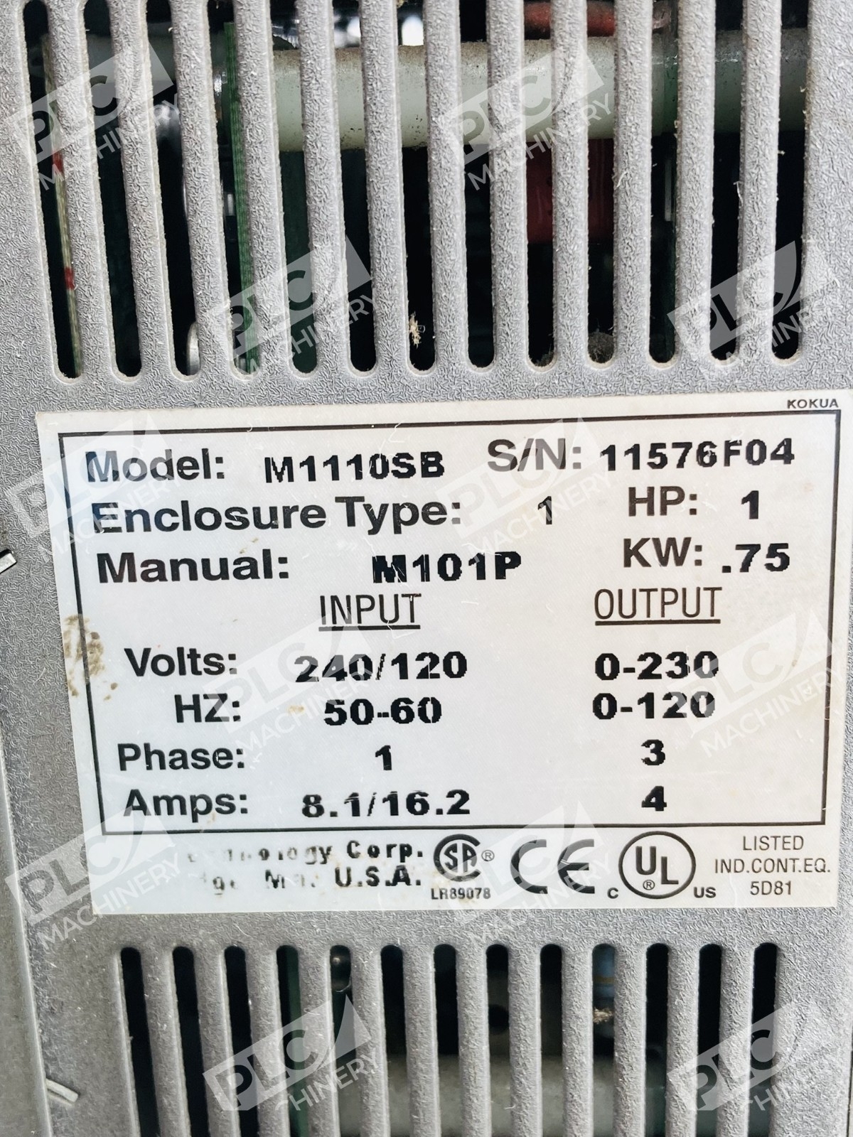 Lenze M1110SB MC Series Variable Frequency Drive AC Tech 1HP - Image 8