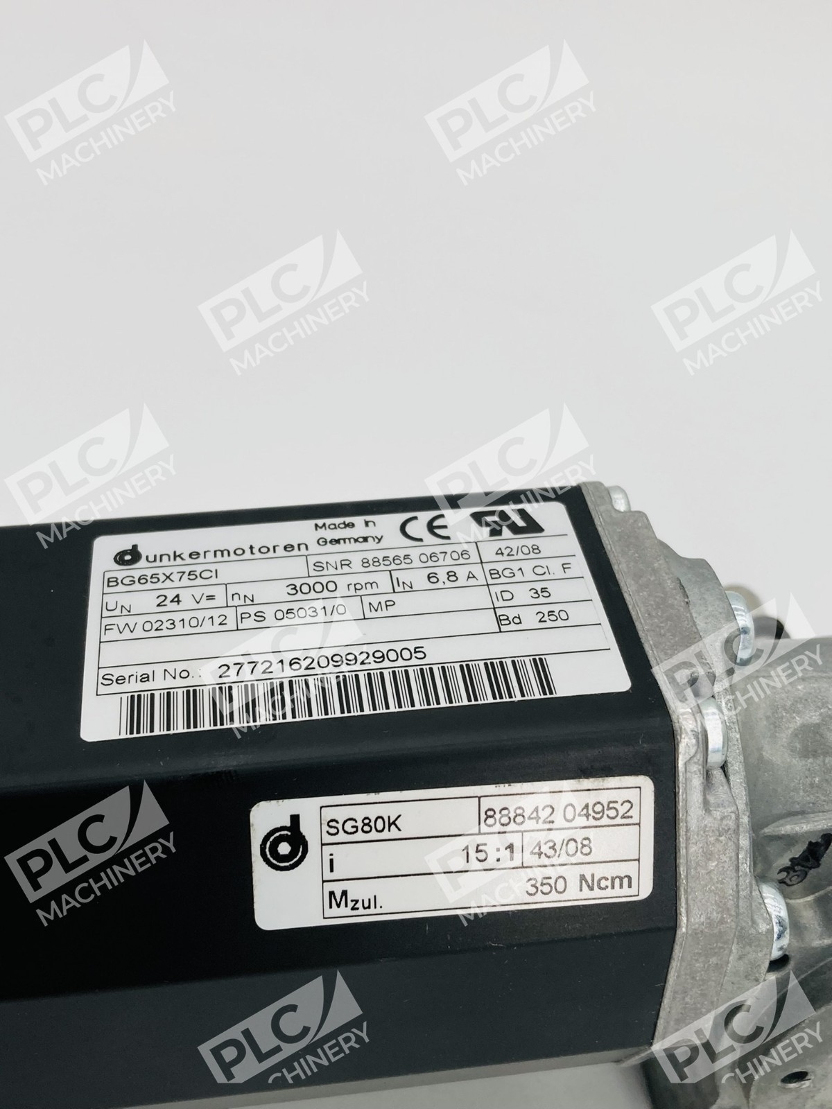 Dunkermotoren BG65X75CI Servo Motor Gearbox Assembly - Image 8
