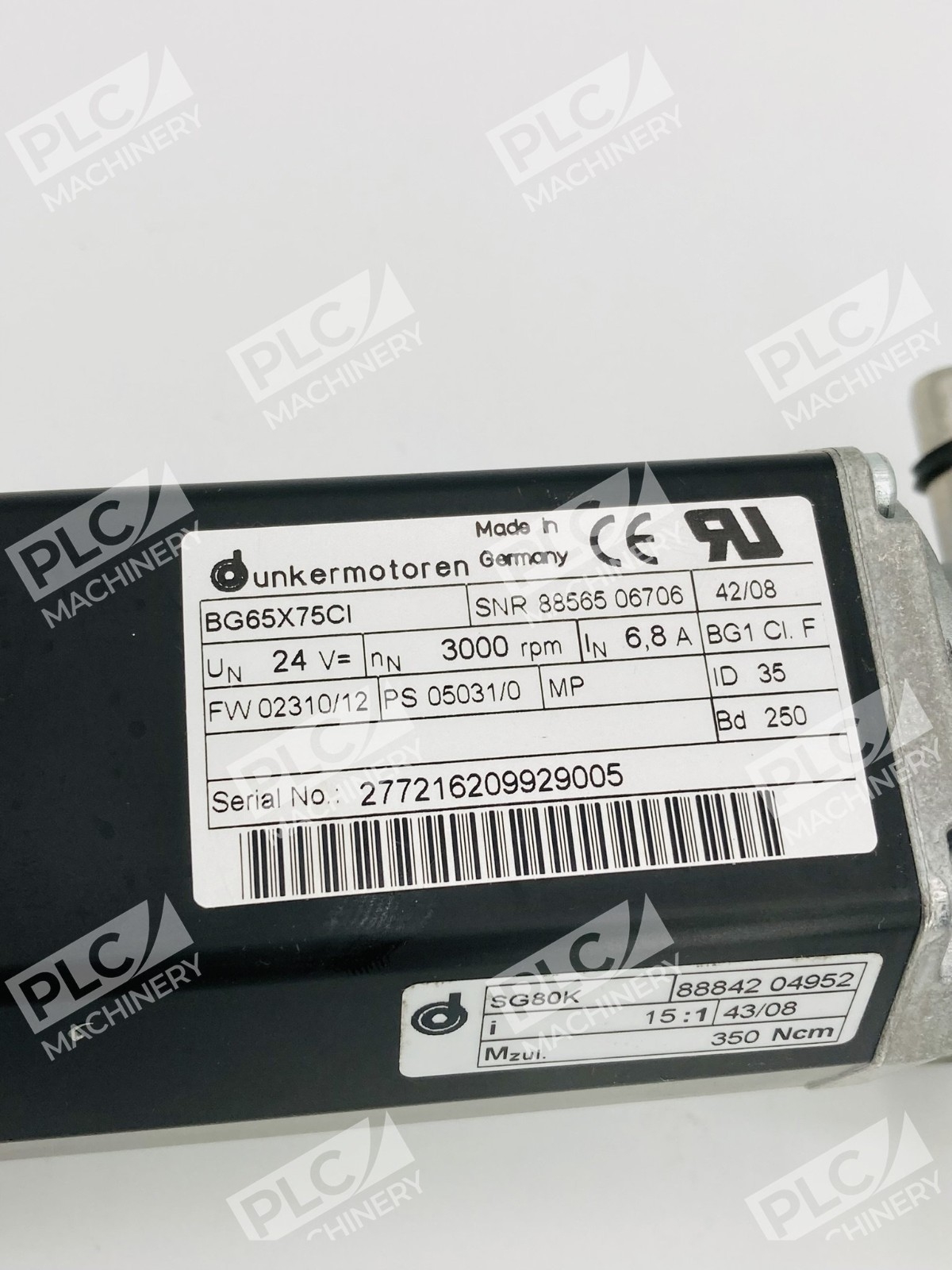 Dunkermotoren BG65X75CI Servo Motor Gearbox Assembly - Image 9