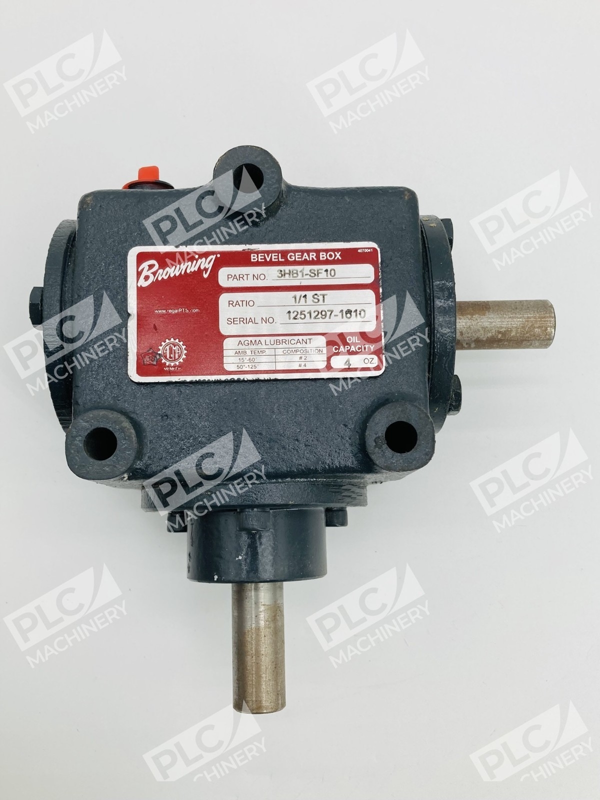 Browning 3HB1-SF10 Bevel Gear Box 90° Right Angle Gear Reducer - Image 7