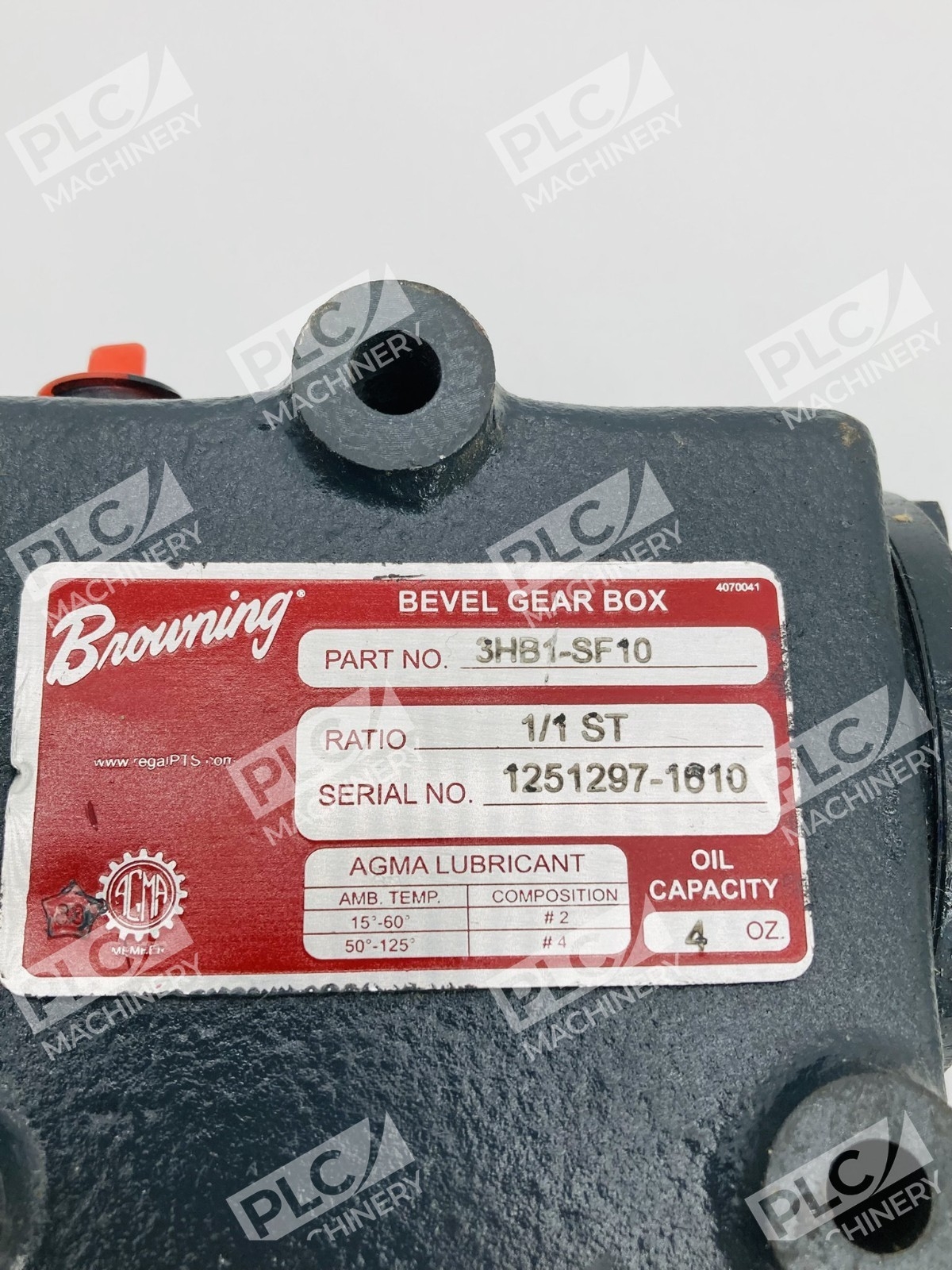 Browning 3HB1-SF10 Bevel Gear Box 90° Right Angle Gear Reducer - Image 8