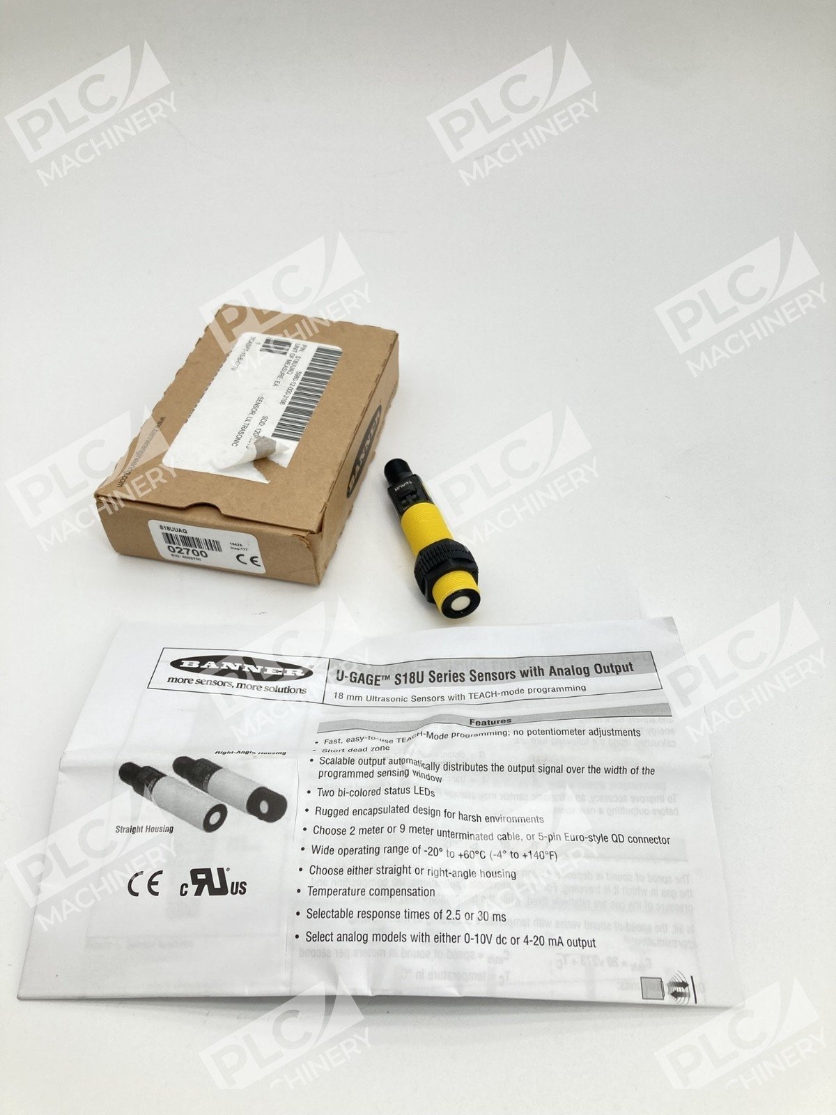 Banner S18UUAQ U-Gage Ultrasonic Sensor S18U Series - Image 2