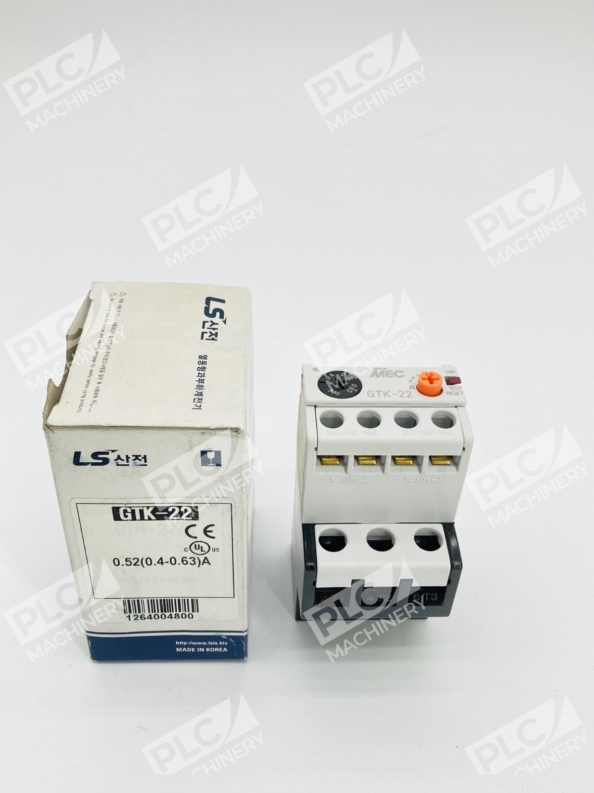 LS Electric GTK-22 Motor Protection Thermal Overload Relay 0.4-0.63A