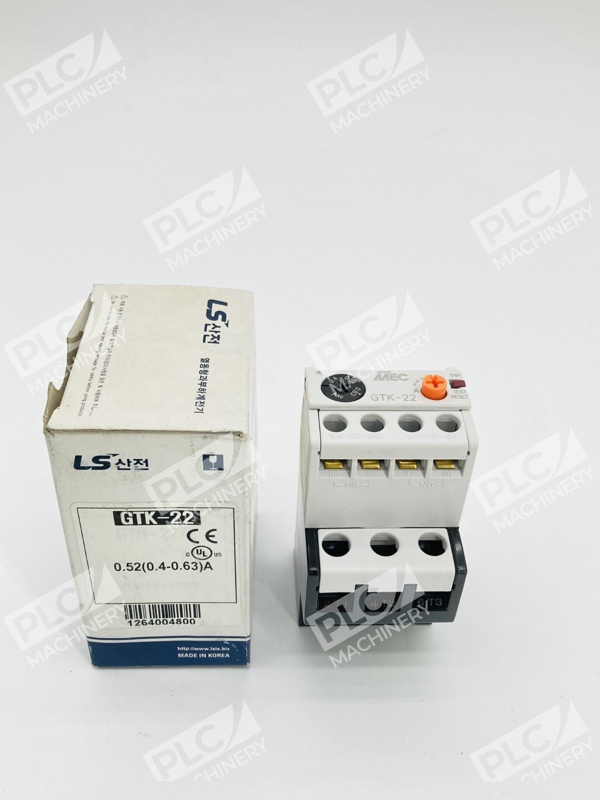 LS Electric GTK-22 Motor Protection Thermal Overload Relay 0.4-0.63A - Image 2