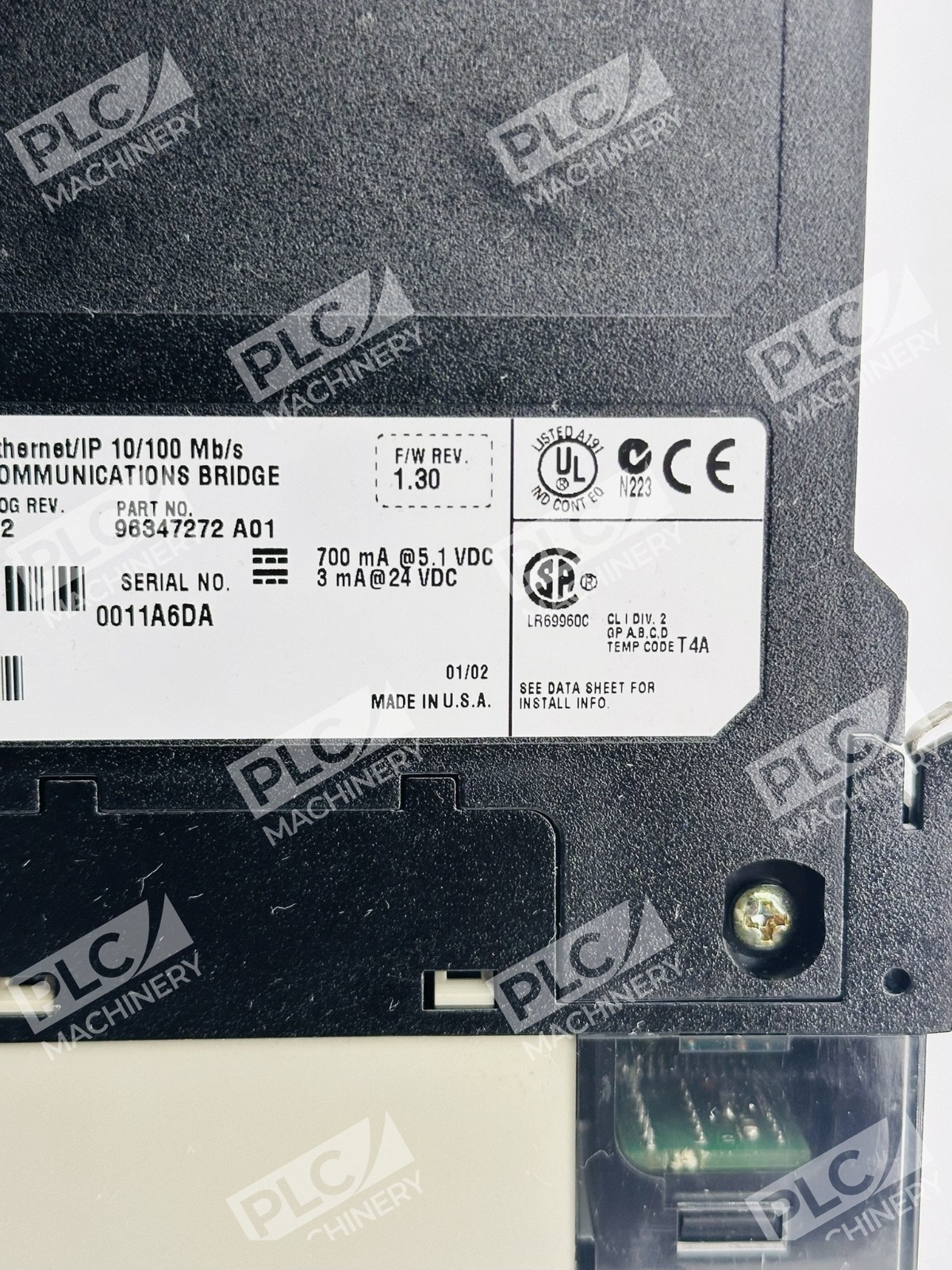 Allen Bradley 1756-ENBT 96347272 Ethernet/IP 10/100Mb/s Communications Bridge - Image 8