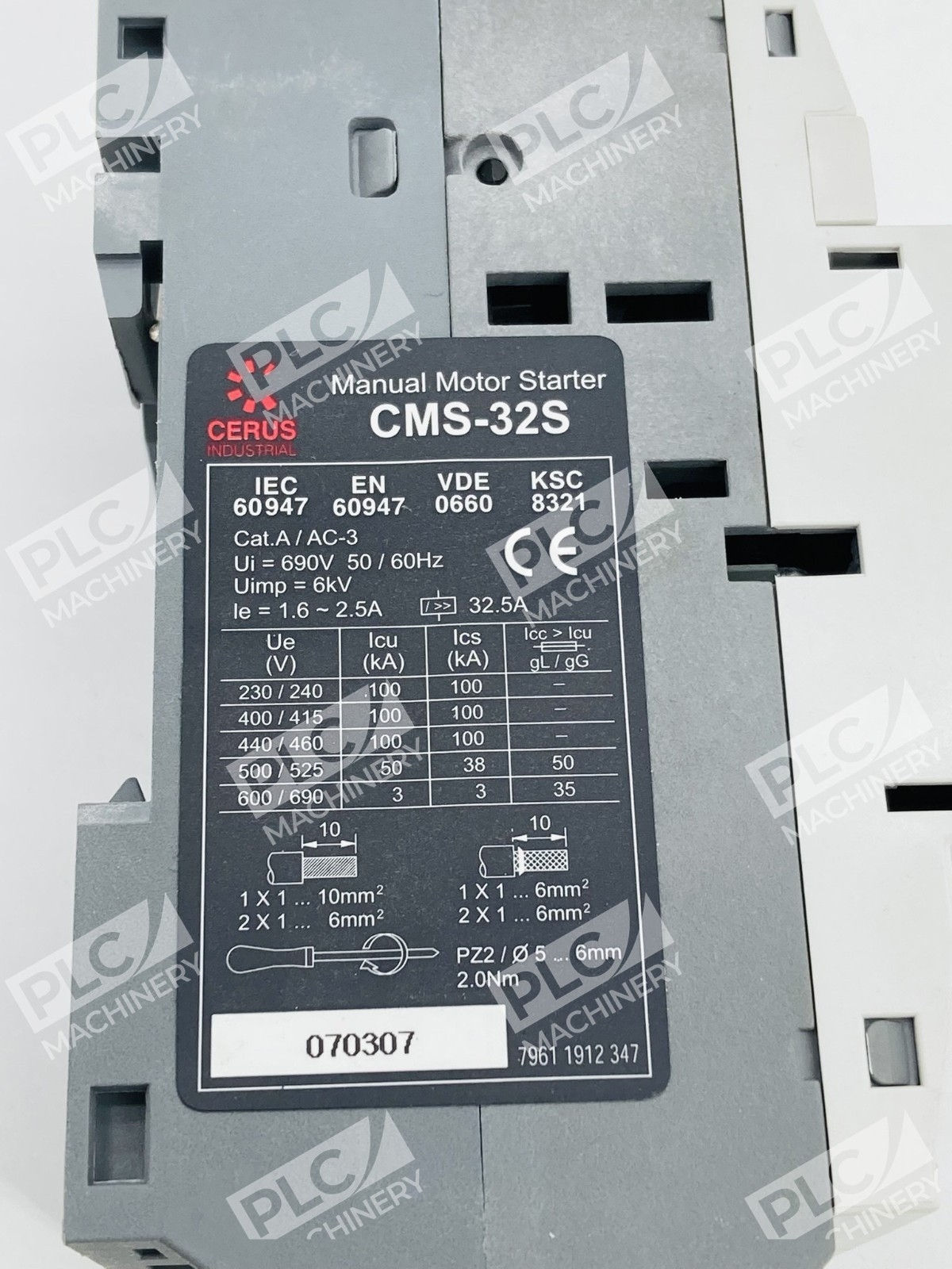 Cerus Industrial CMS-32S Manual Motor Starter - Image 11