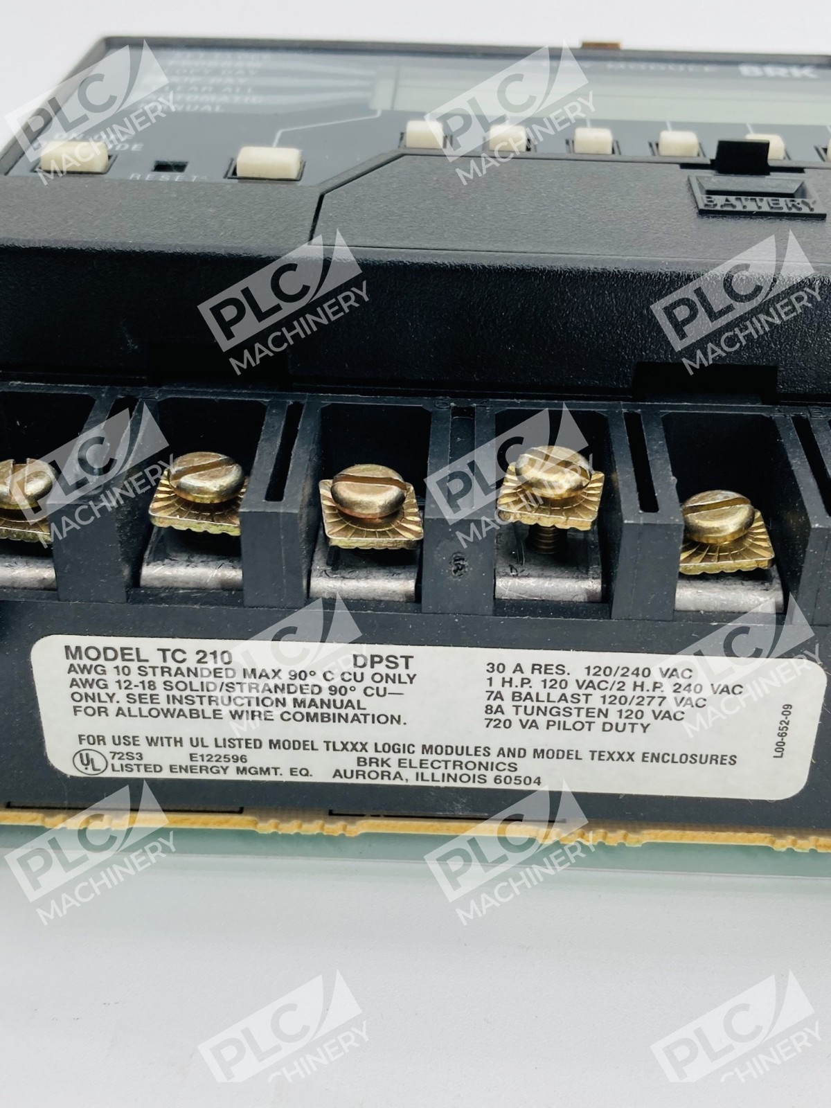 BRK Electronics TC210/DPST Relay Power Module Motor Control 30A - Image 8