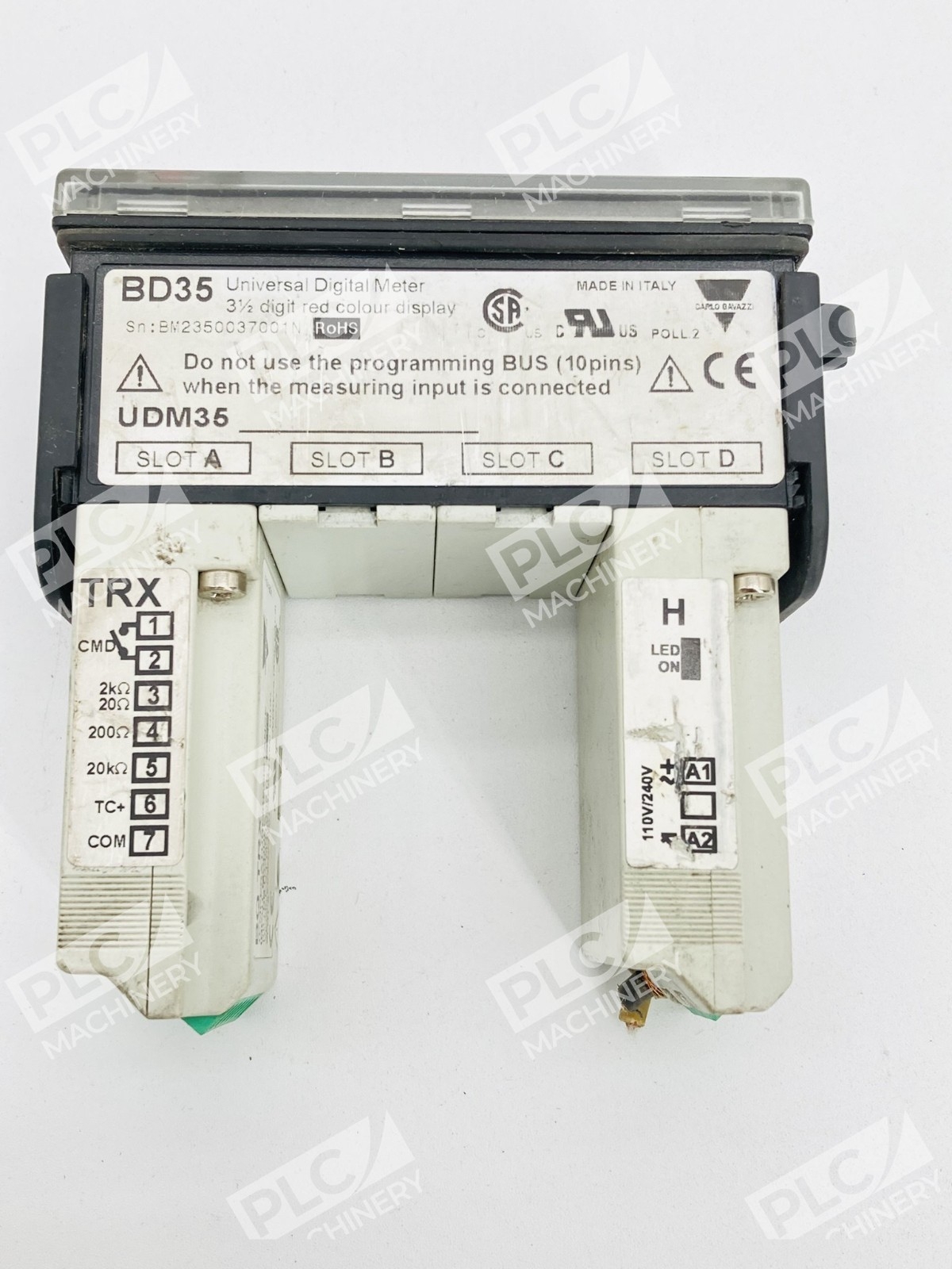 Carlo Gavazzi BD35 Universal Digital Panel Meter w/ BQTRX & BPH Power Supply - Image 8