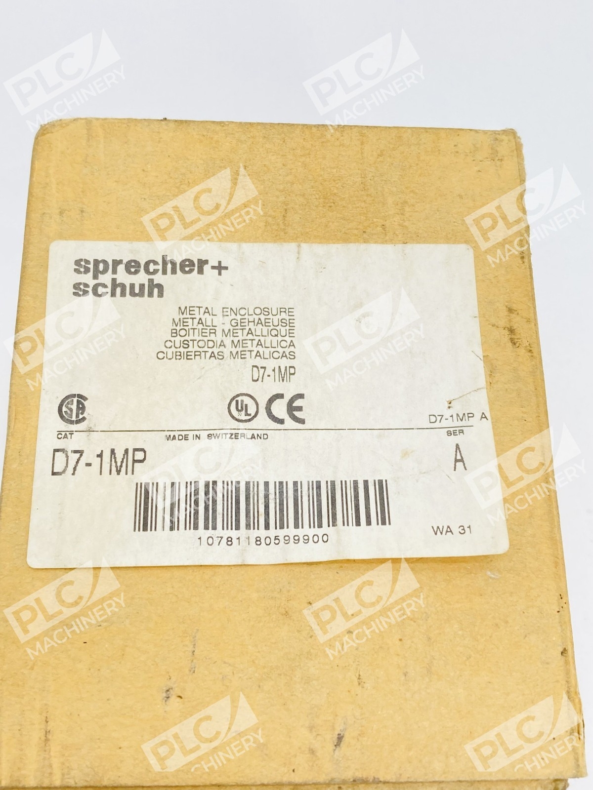 Sprecher + Schuh D7-1MP Metal Enclosure 22.5mm Pushbutton - Image 4
