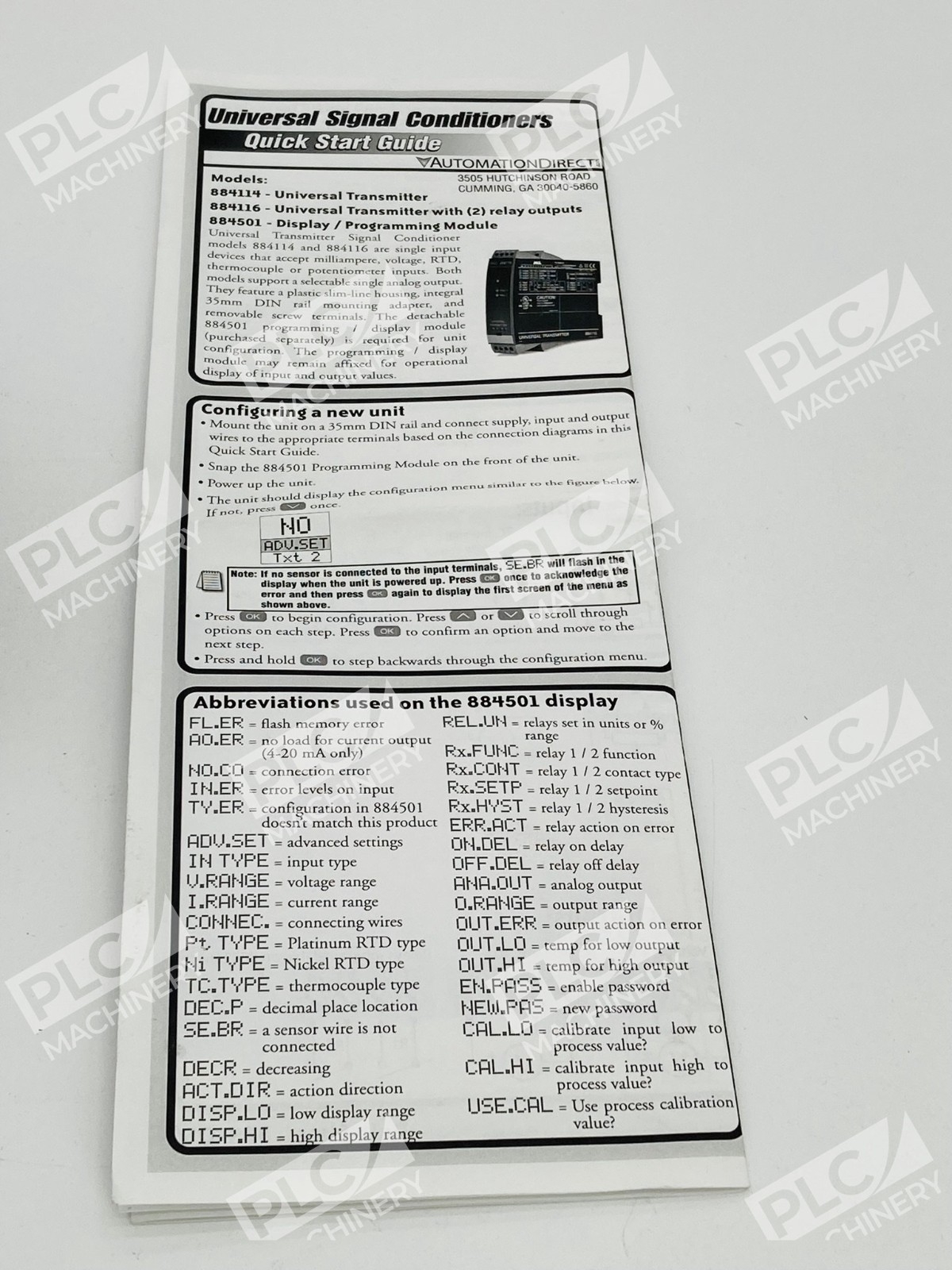 Automation Direct 884114 Universal Transmitter M884114-S102 - Image 3