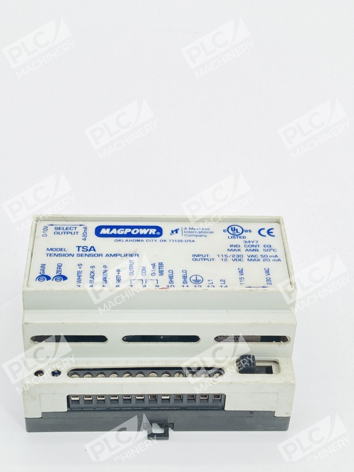 Magpowr TSA Tension Sensor Amplifier DIN Rail 0-10V 4-20mA