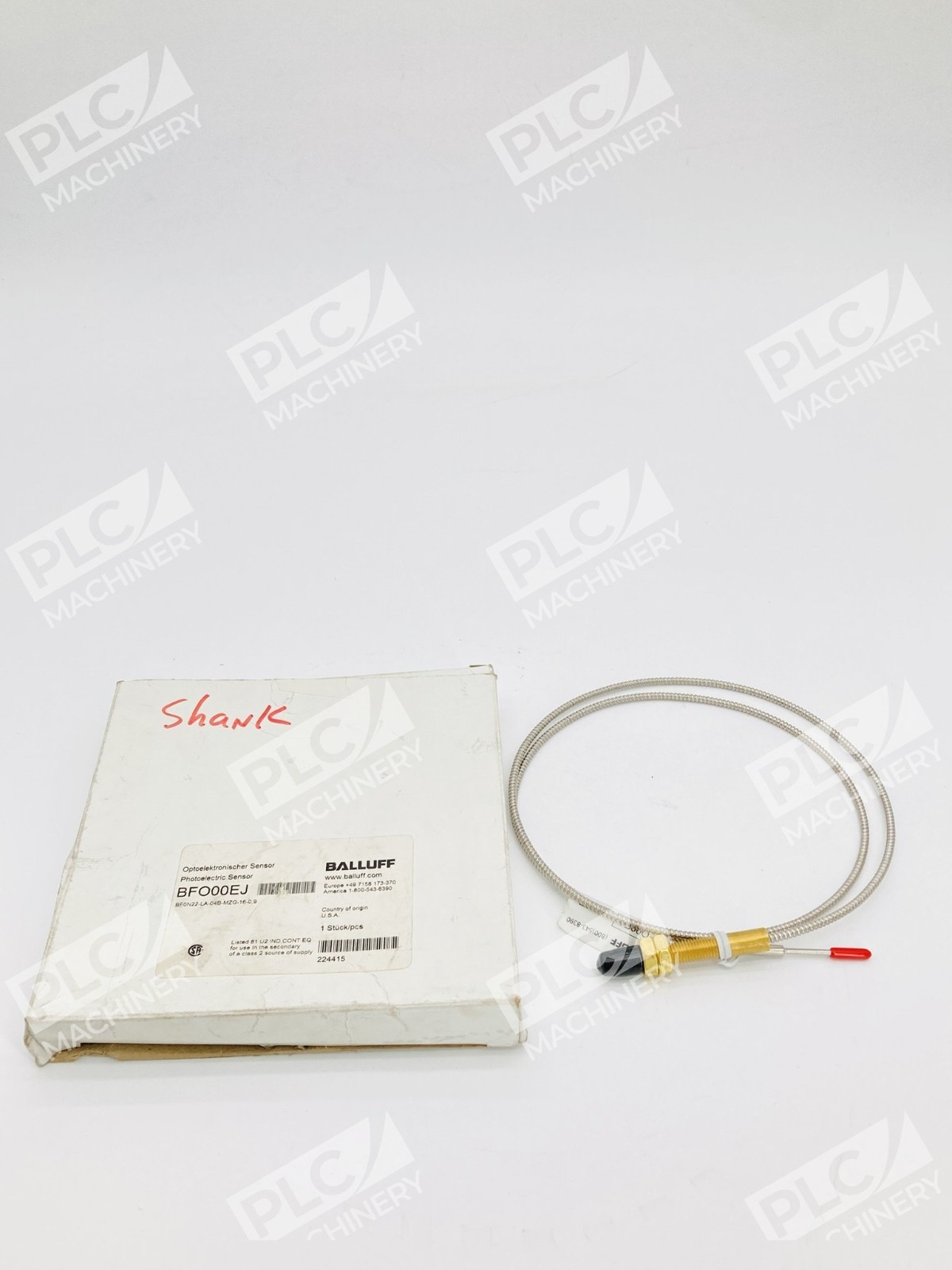 Balluff BFO00EJ Fiber Optic Sensor Photoelectric BFON22-LA-04B-MZG-16-0.9