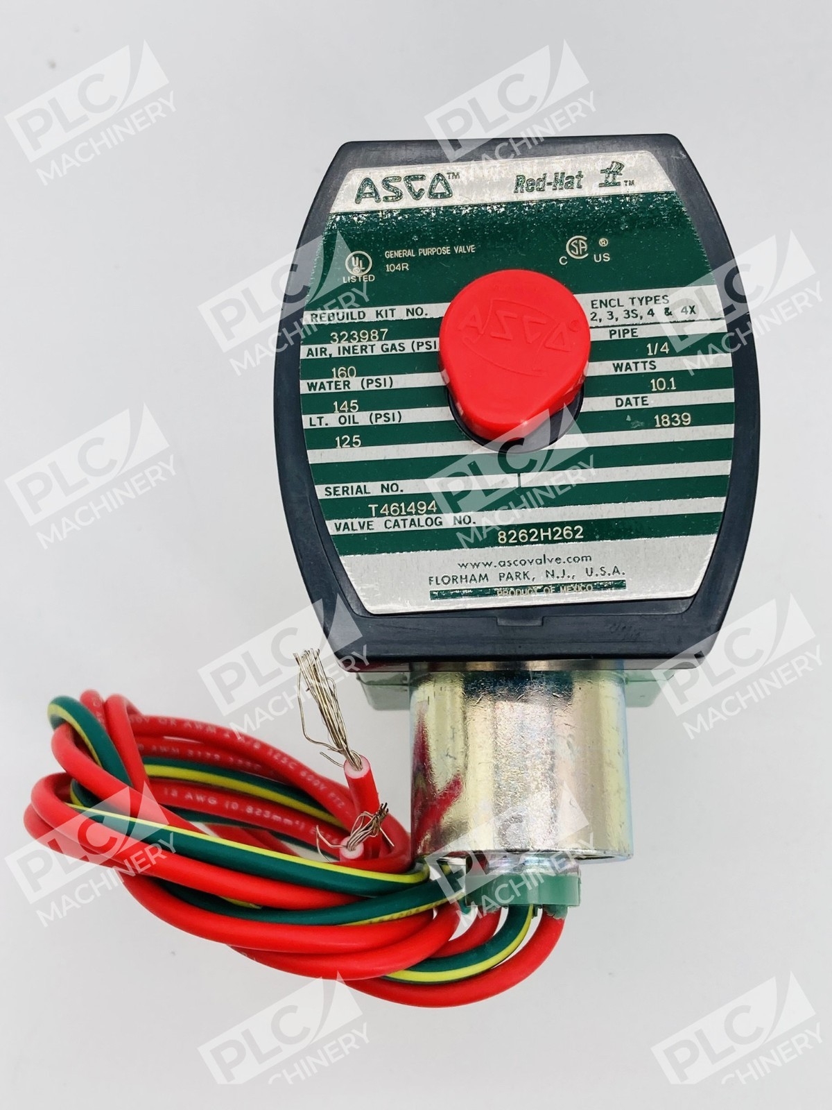 Asco 8262H262 RedHat II 2-Way Solenoid Valve High Pressure - Image 8