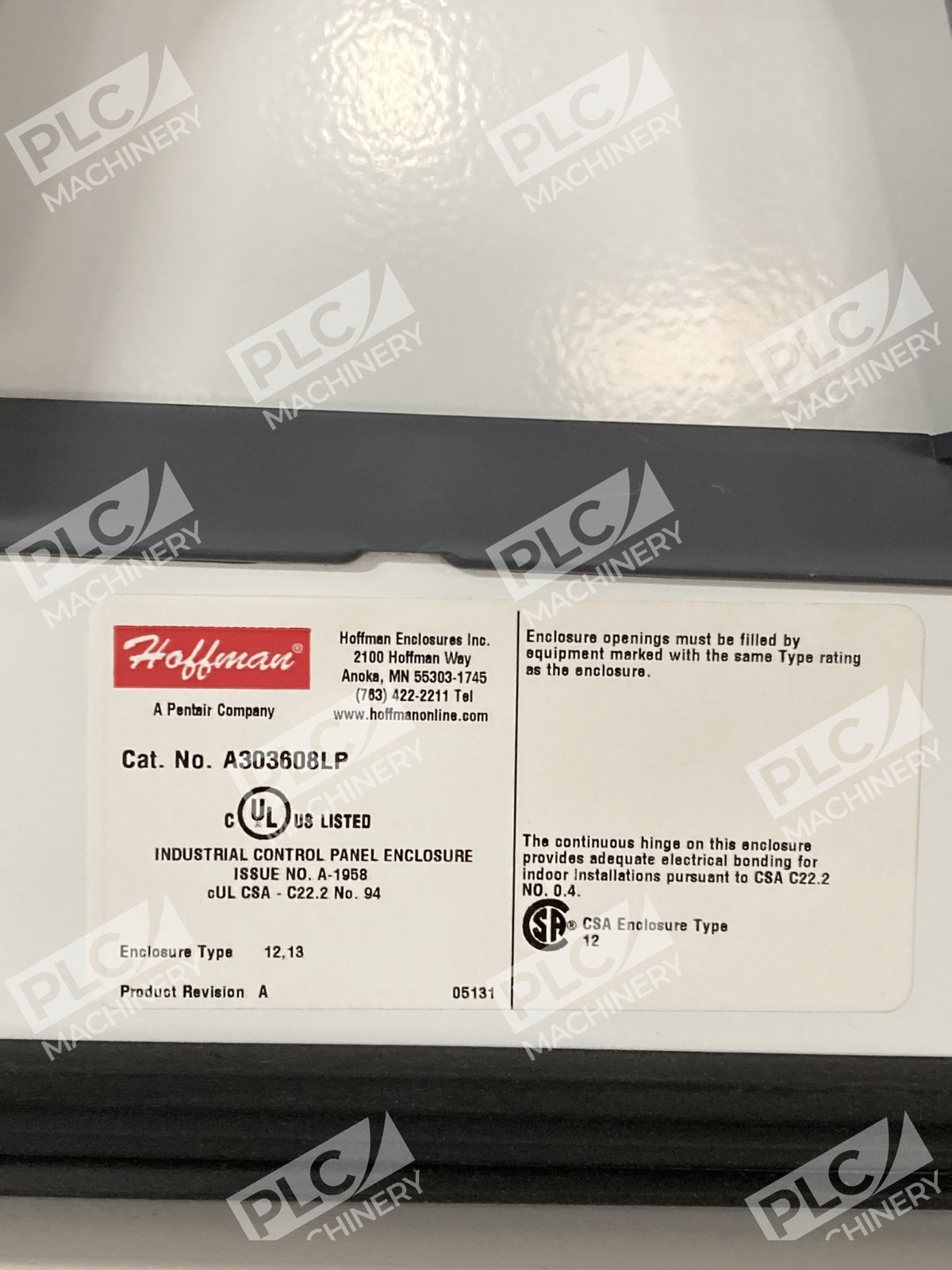 Hoffman Pallet A303608LP Industrial Enclosure Wall Mount Steel - Image 11