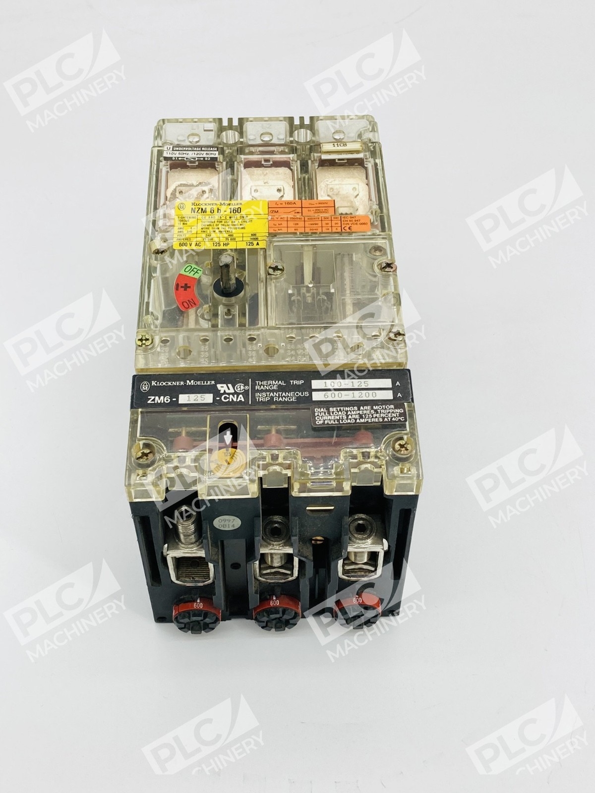 Klockner-Moeller NZM6b-160 Circuit Breaker ZM6-125-CNA 125A 600V