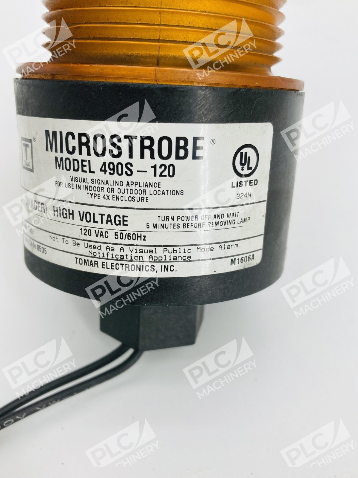 Tomar Electronics 490S-120 Microstrobe Xenon Strobe Light 120V Amber - Image 9