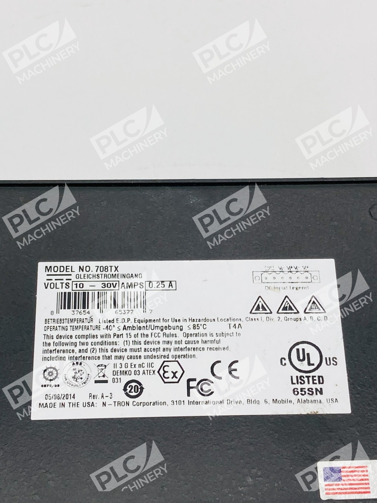 N-Tron 708TX Industrial Ethernet Switch 8-Port - Image 10