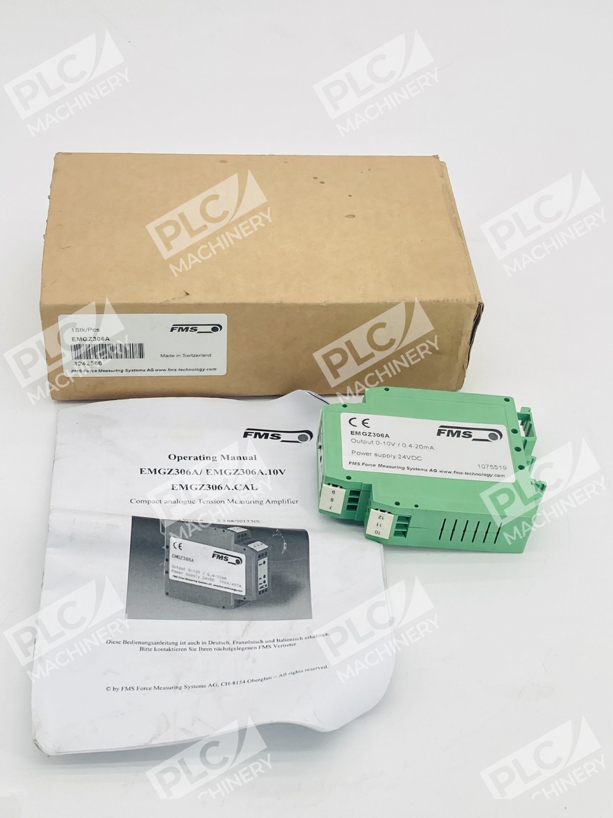 FMS EMGZ306A Analog Tension Amplifier DIN Rail 24VDC - Image 3