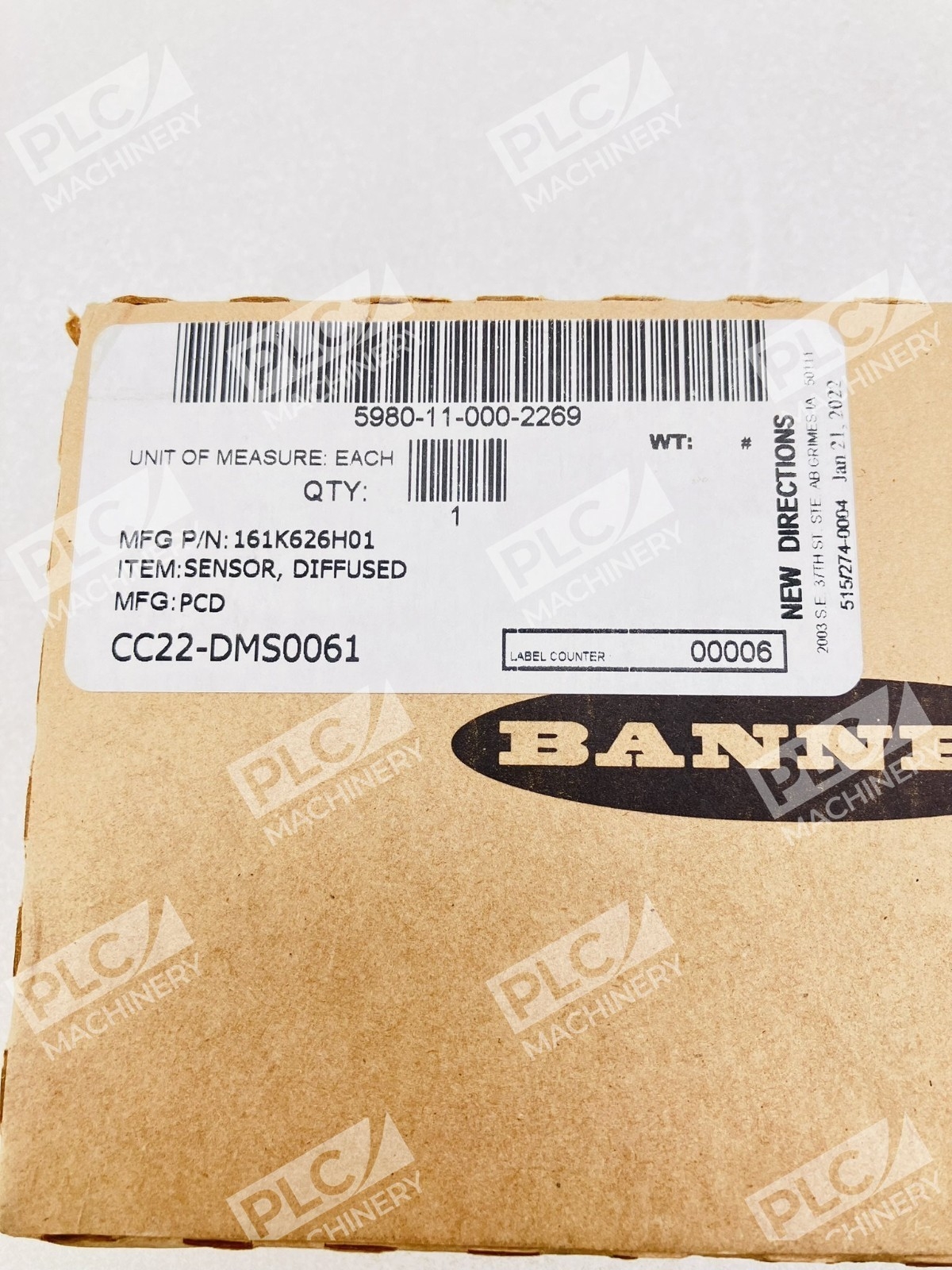 Banner Engineering CC22-DMS0061 74717 Diffuse Photoelectric Sensor - Image 3
