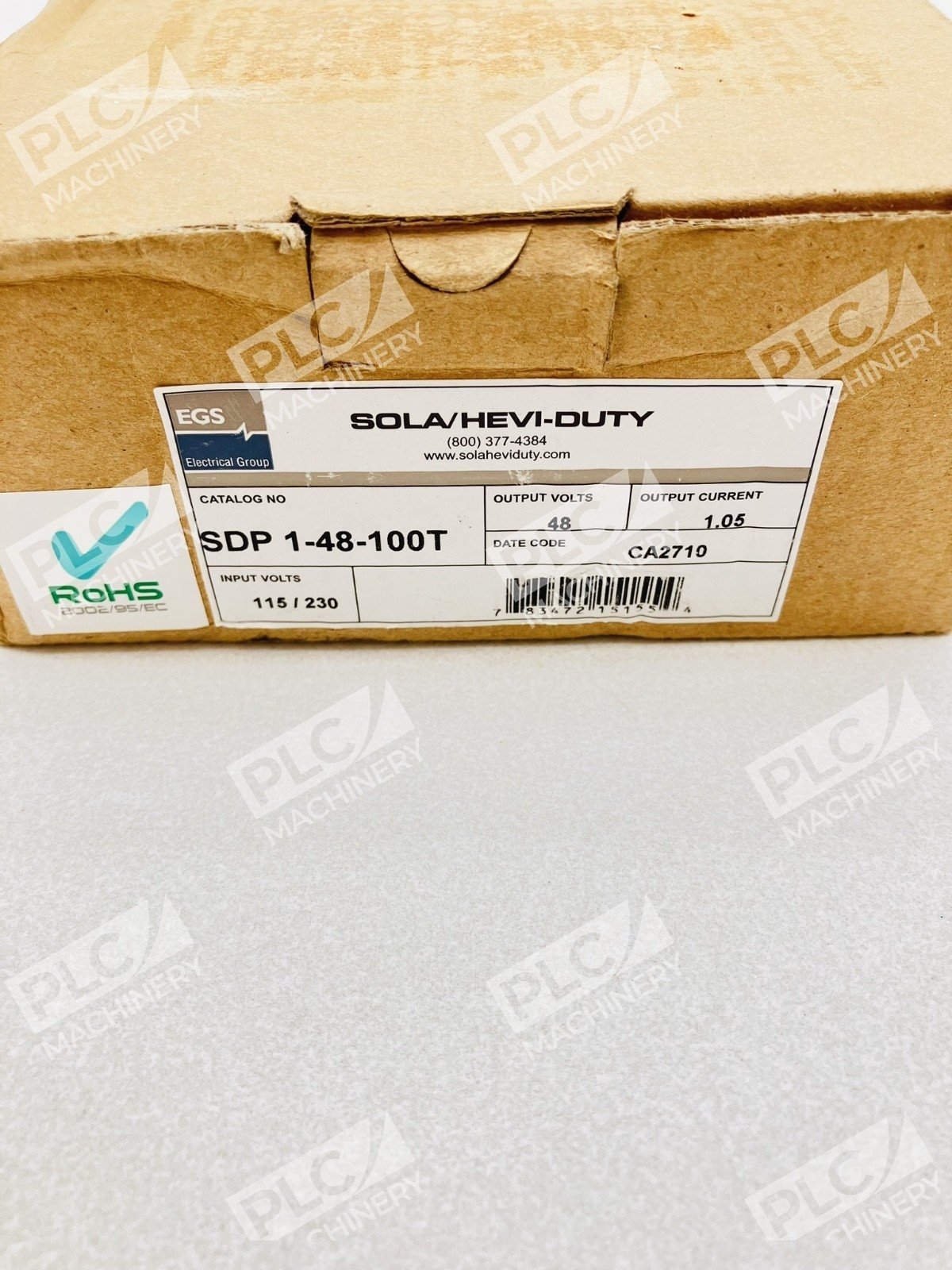 Sola SDP1-48-100T 48VDC 1A DIN Rail Power Supply 115/230VAC - Image 3