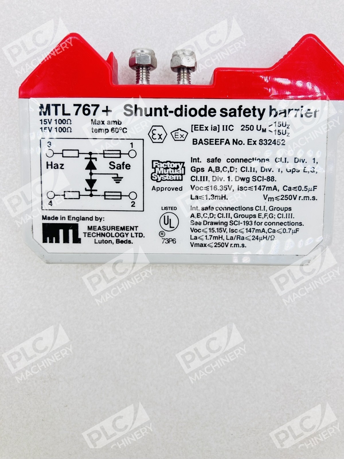 Measurement Technology MTL 767 Shunt Diode Safety Barrier - Image 3