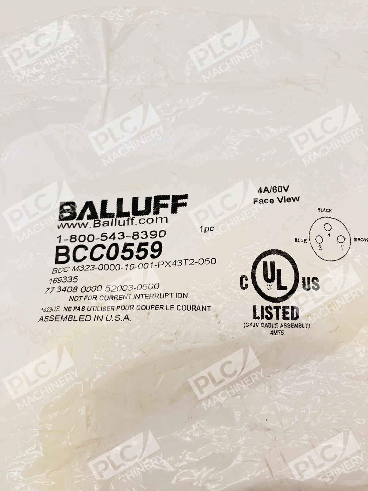 Balluff BCC0559 M8 Sensor Cable Right Angle Female Cordset - Image 3